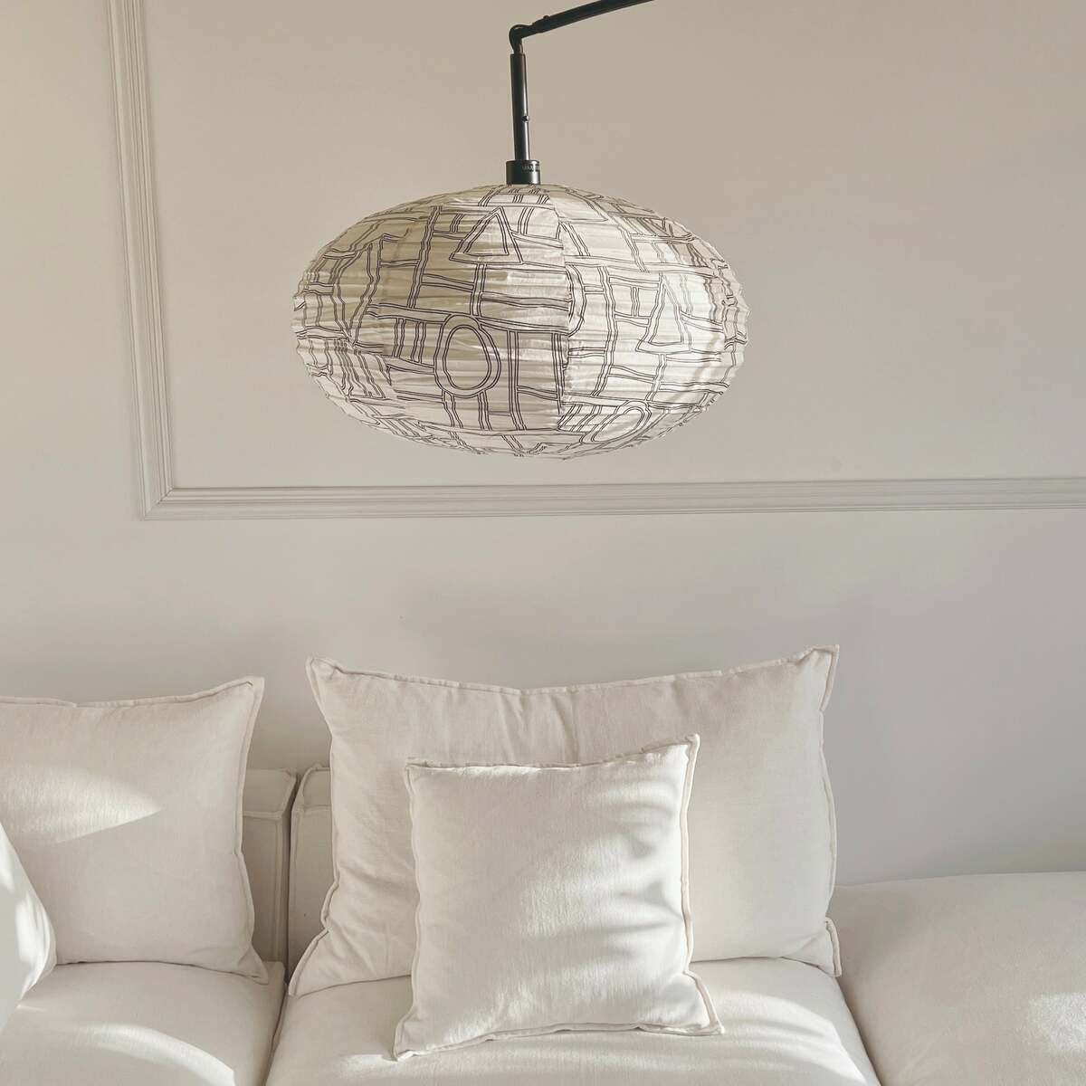 Japanese-Style Fabric Pendant Light Shades | Curiouser Curiouser