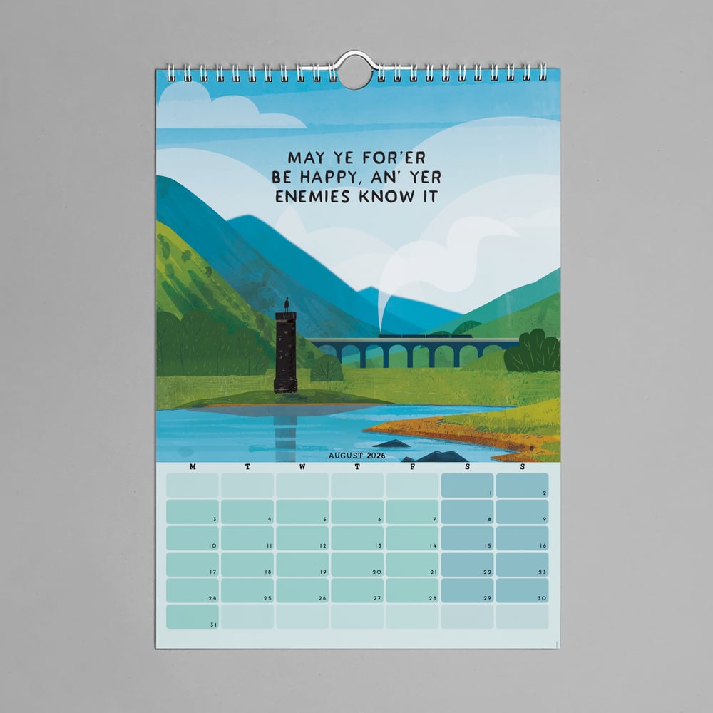 Scottish Quotes and Sayings Calendar 2026