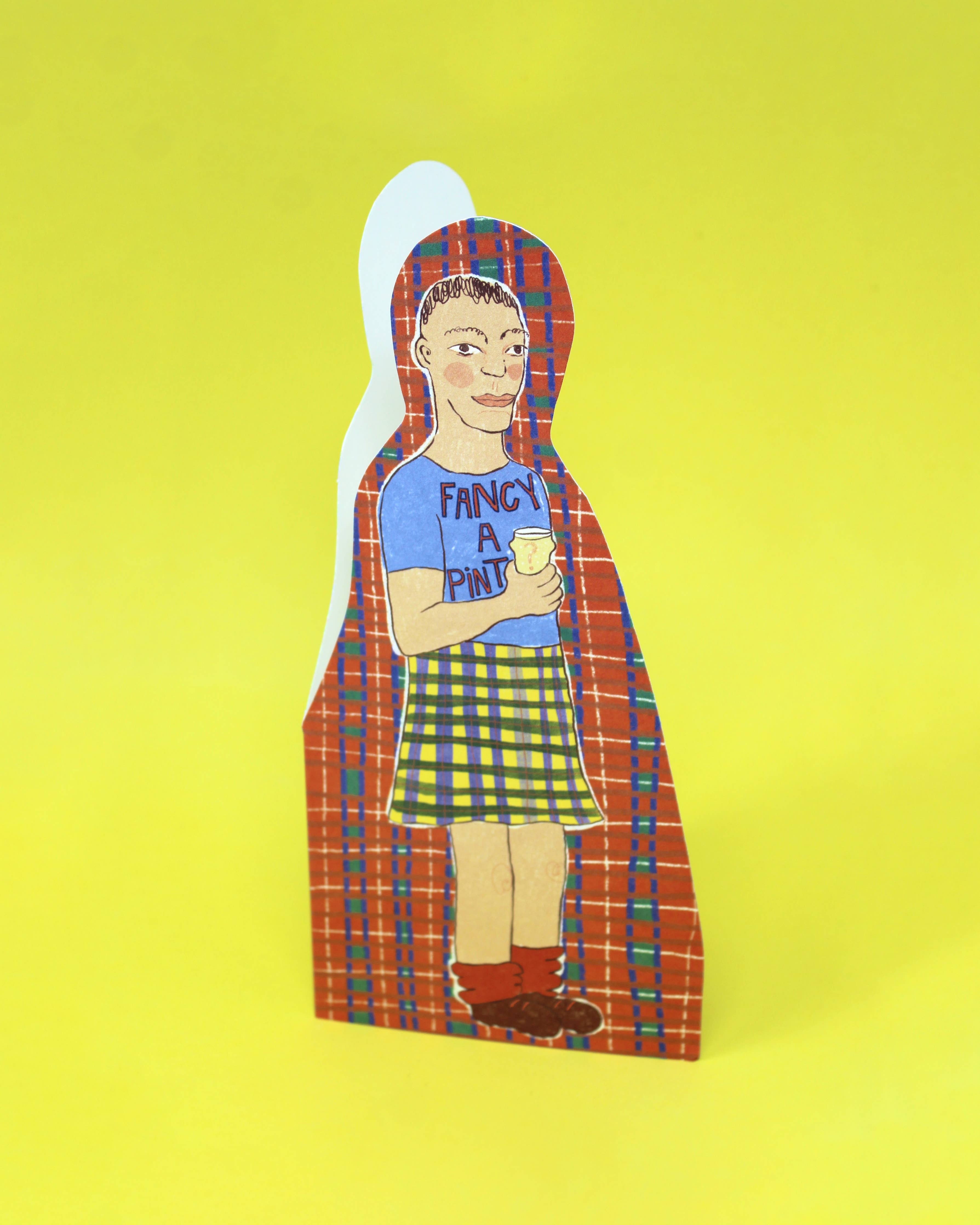 Fancy A Pint Greetings Card