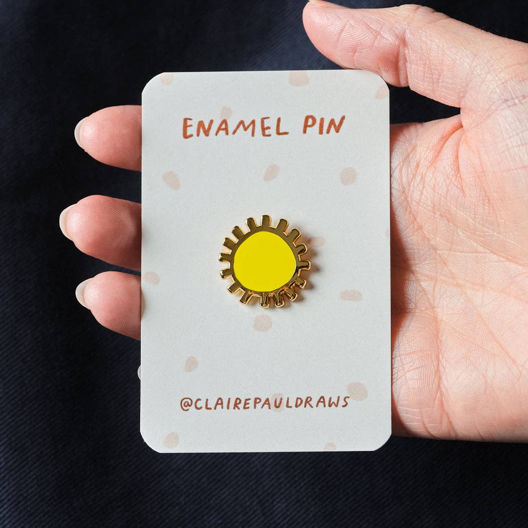 Sun Enamel Pin