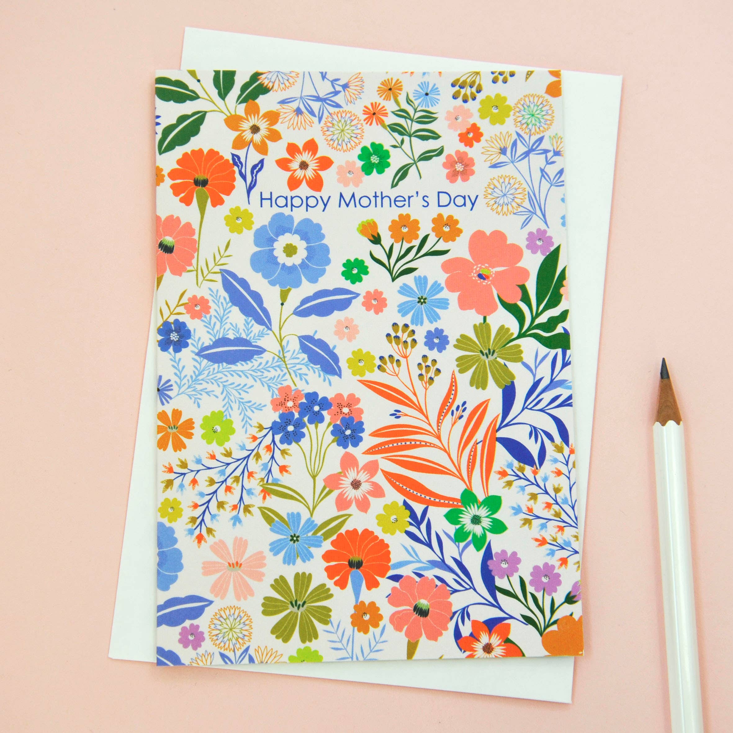 Pretty Floral Happy Mother's Day Greetings Card