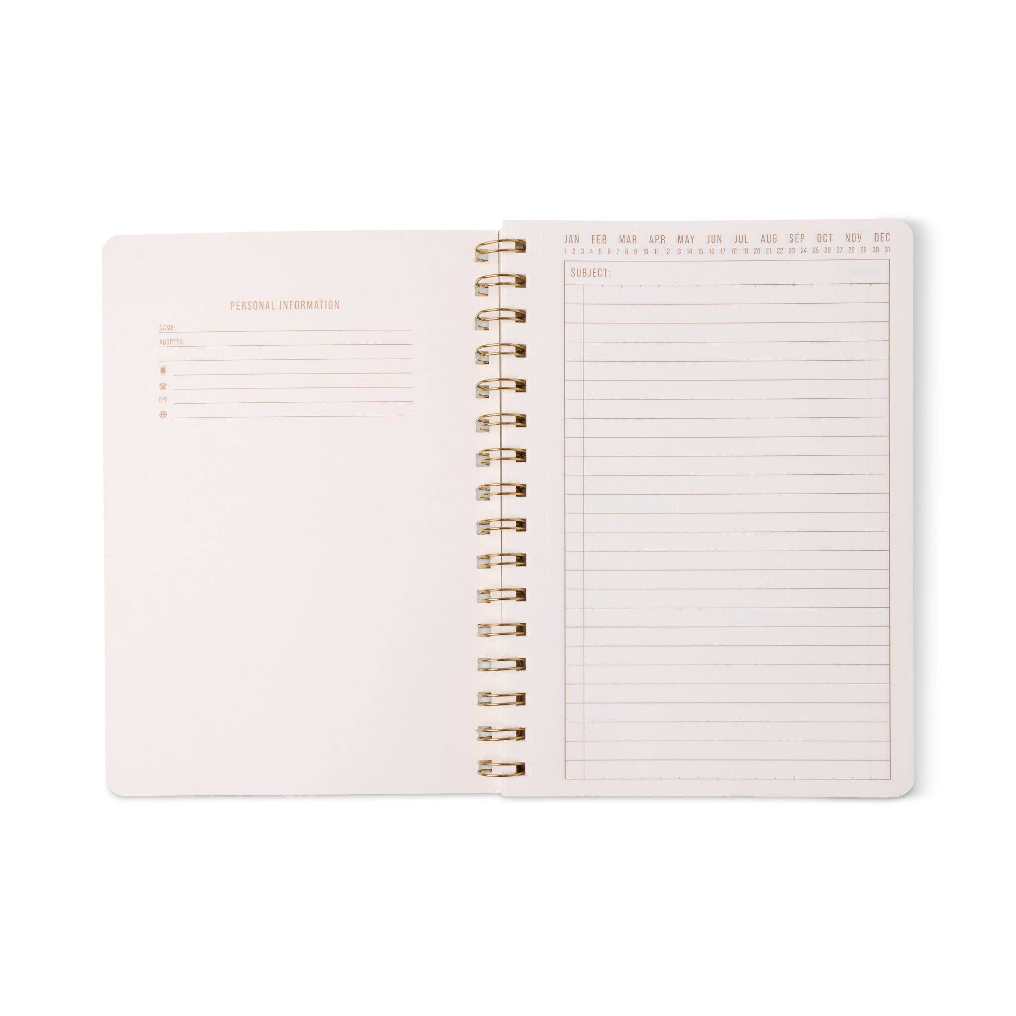 Tulip A5 Twin Wire Notebook - Blue Lattice