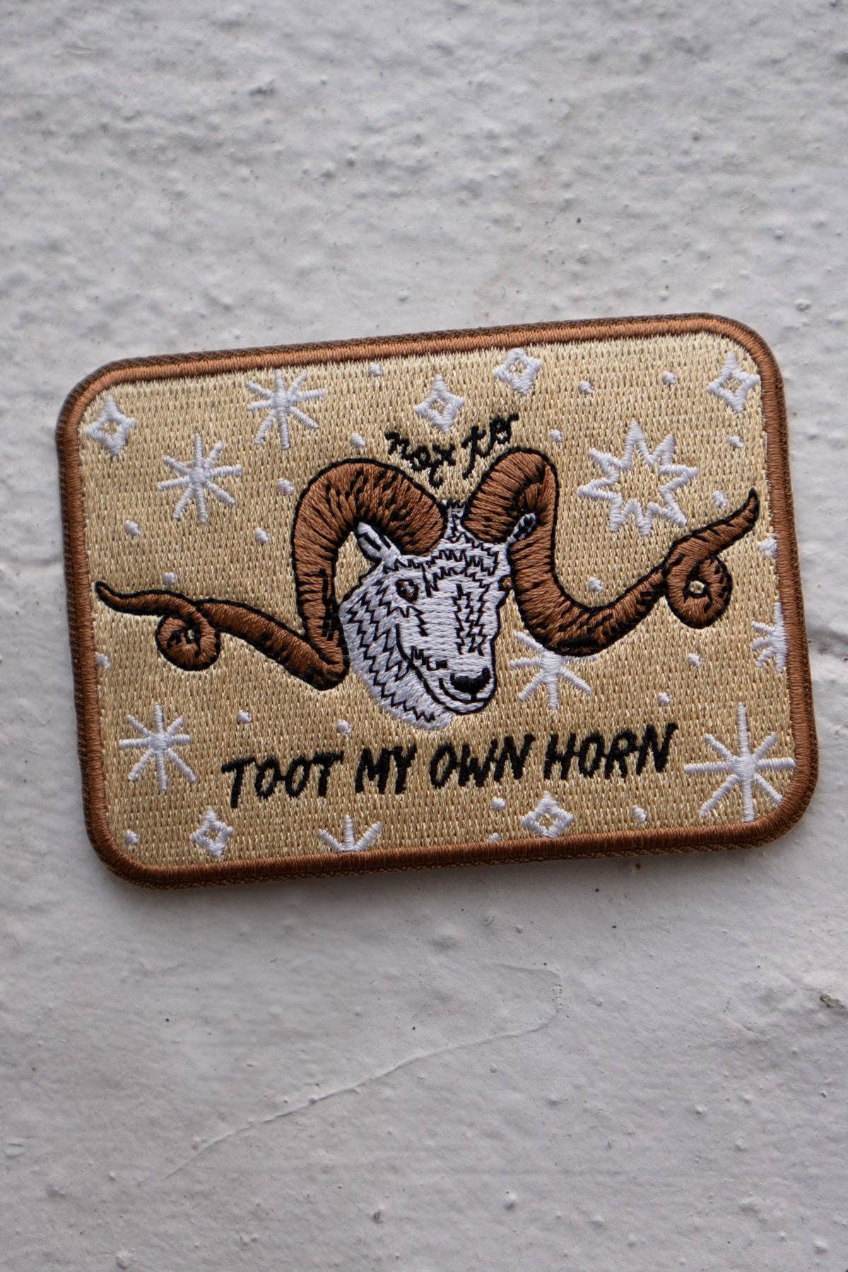 Toot My Own Horn Embroidered Sticker Patch
