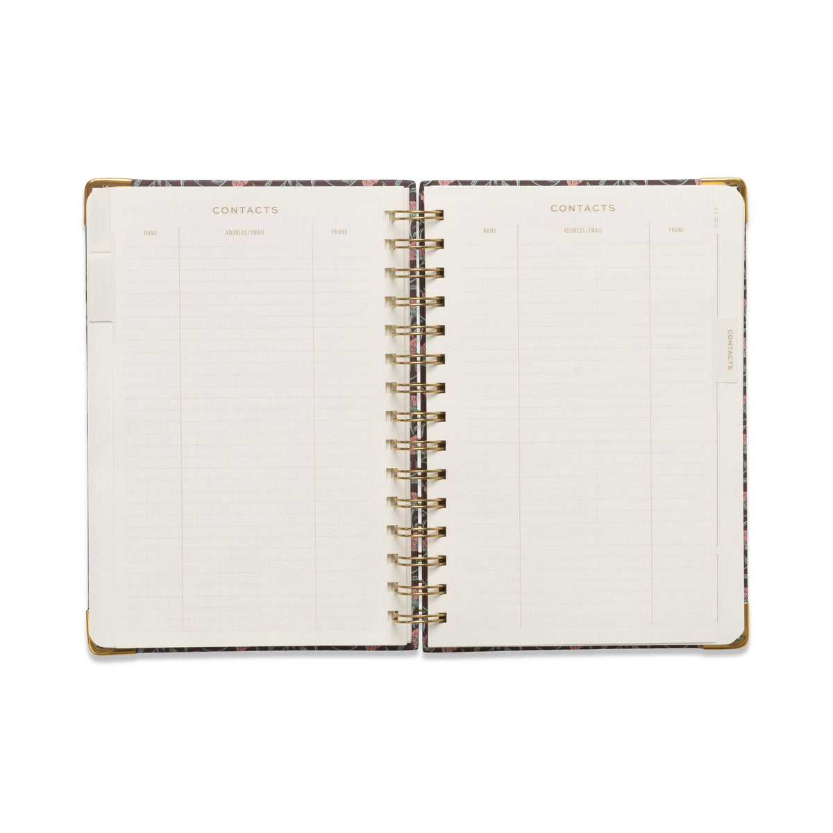 13 Month Perpetual Planner - Burgundy Vintage Floral
