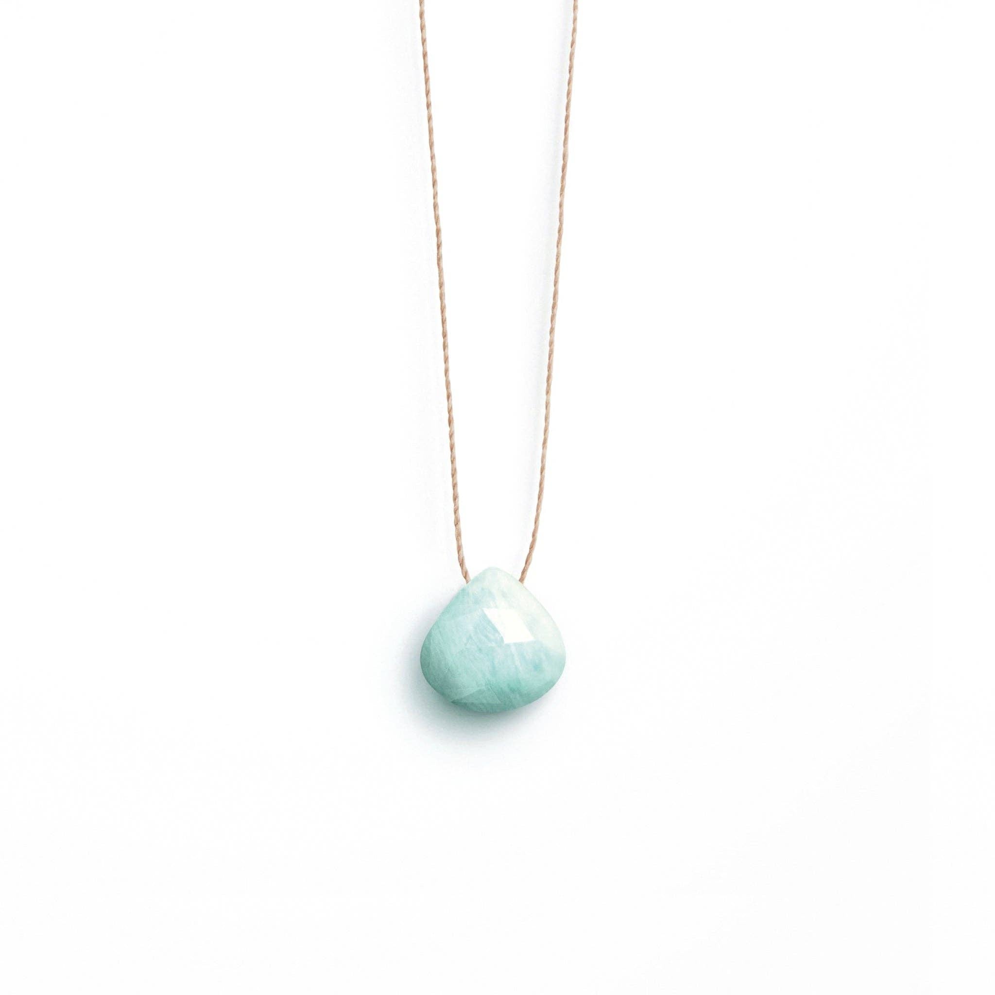 Amazonite Fine Cord Necklace