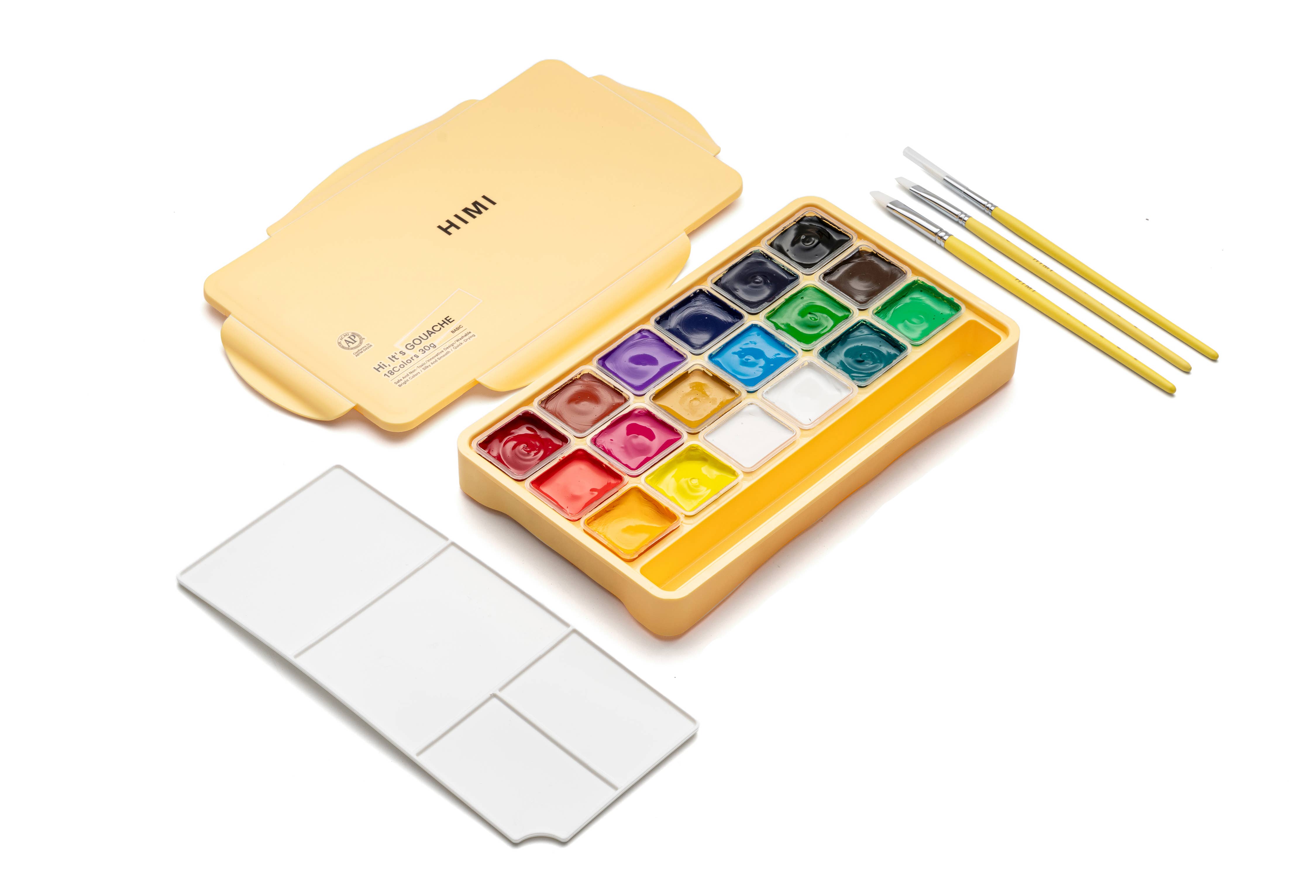 Jelly Cup Gouache Paint Set (18 Colours)