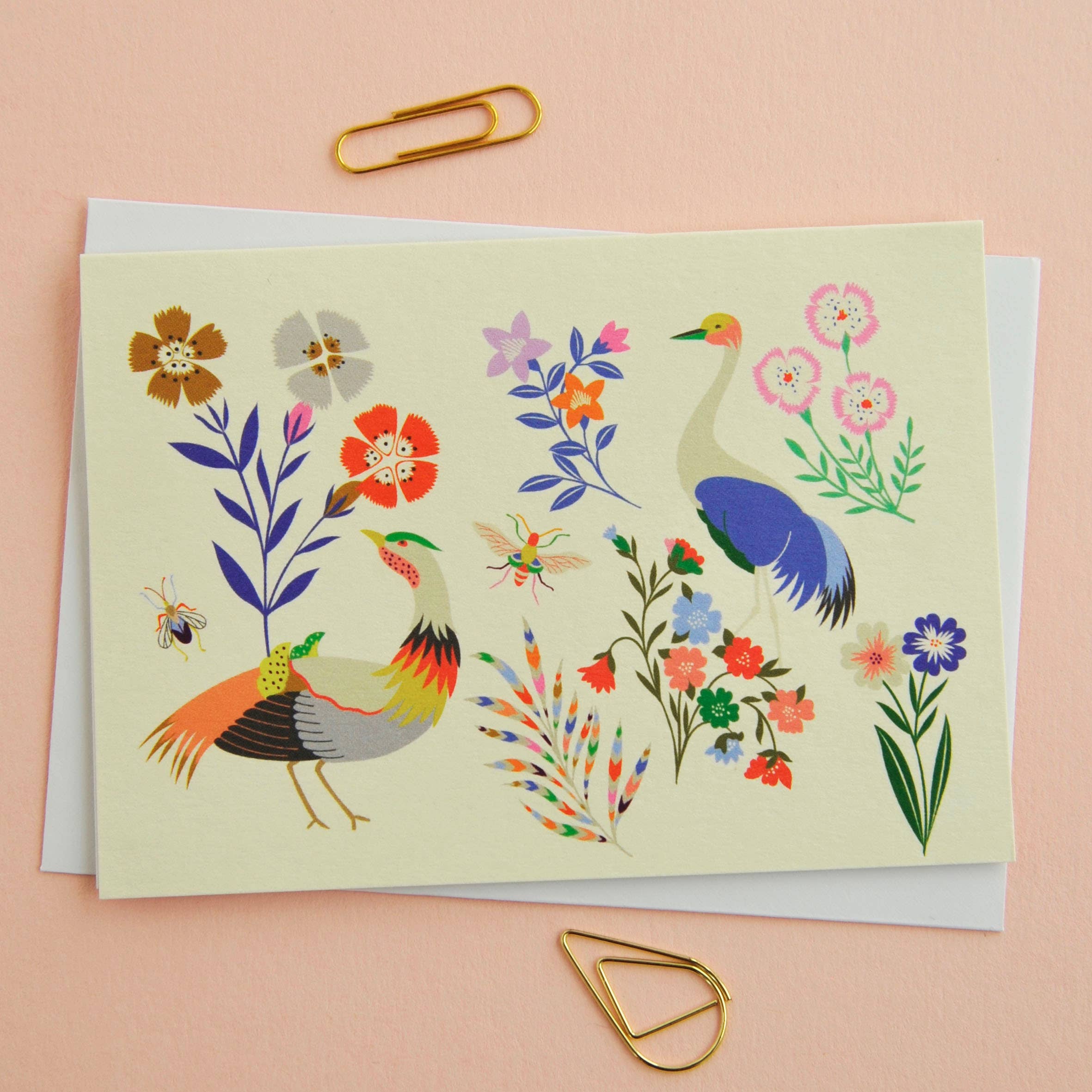 Birds & Bees Notecards – Pack of 8 Thank You Cards