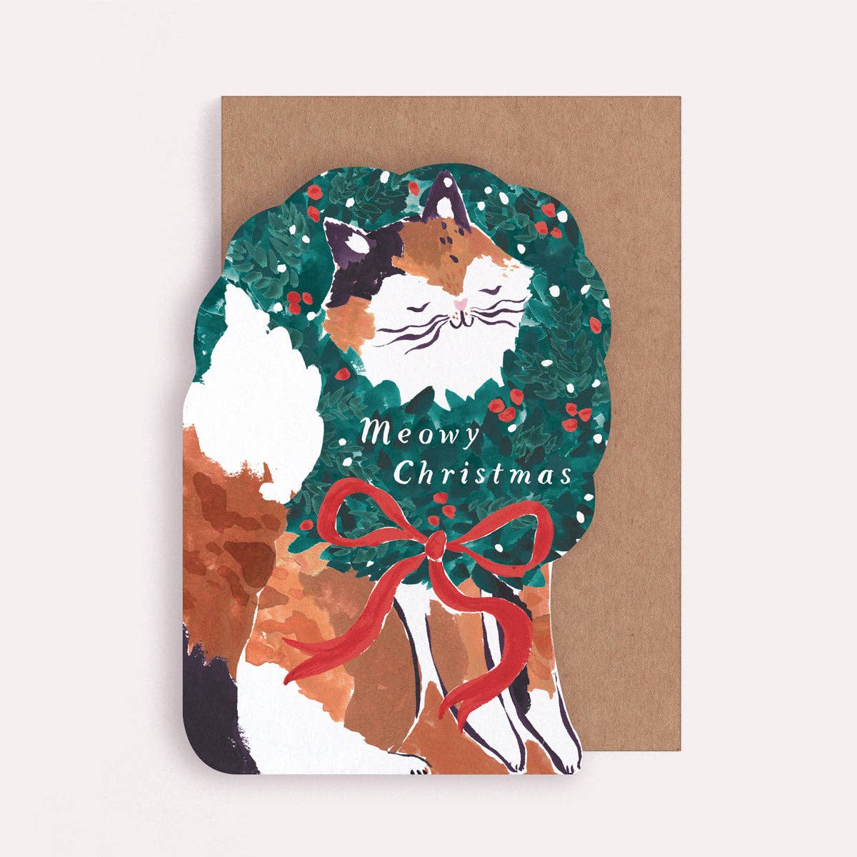 Cat Meowy Christmas Card