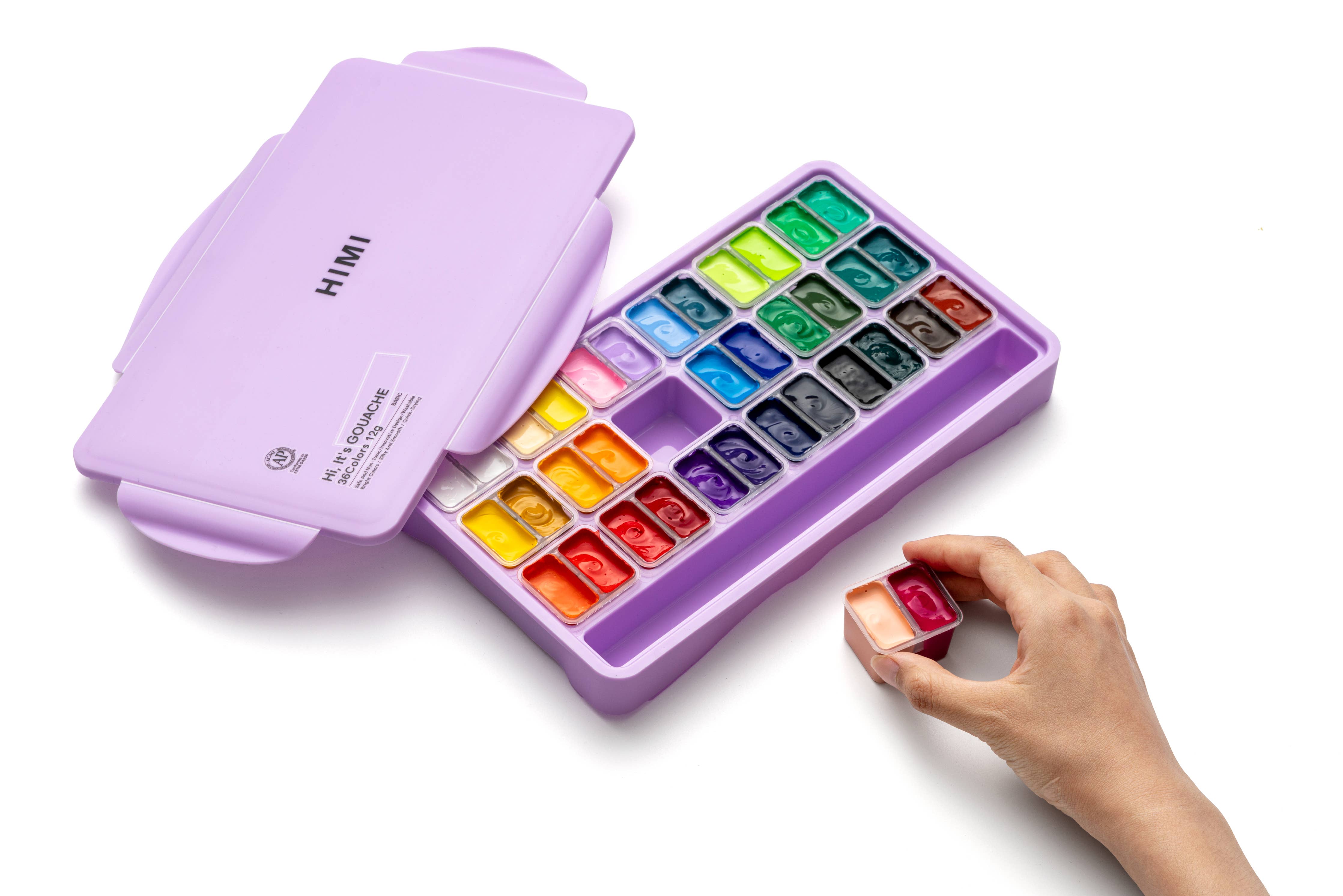 Twin Cup Gouache Paint Set (36 Colours)