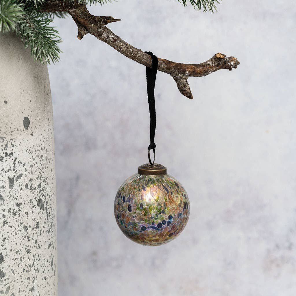 3" Multi Sparkle Cheena Bauble