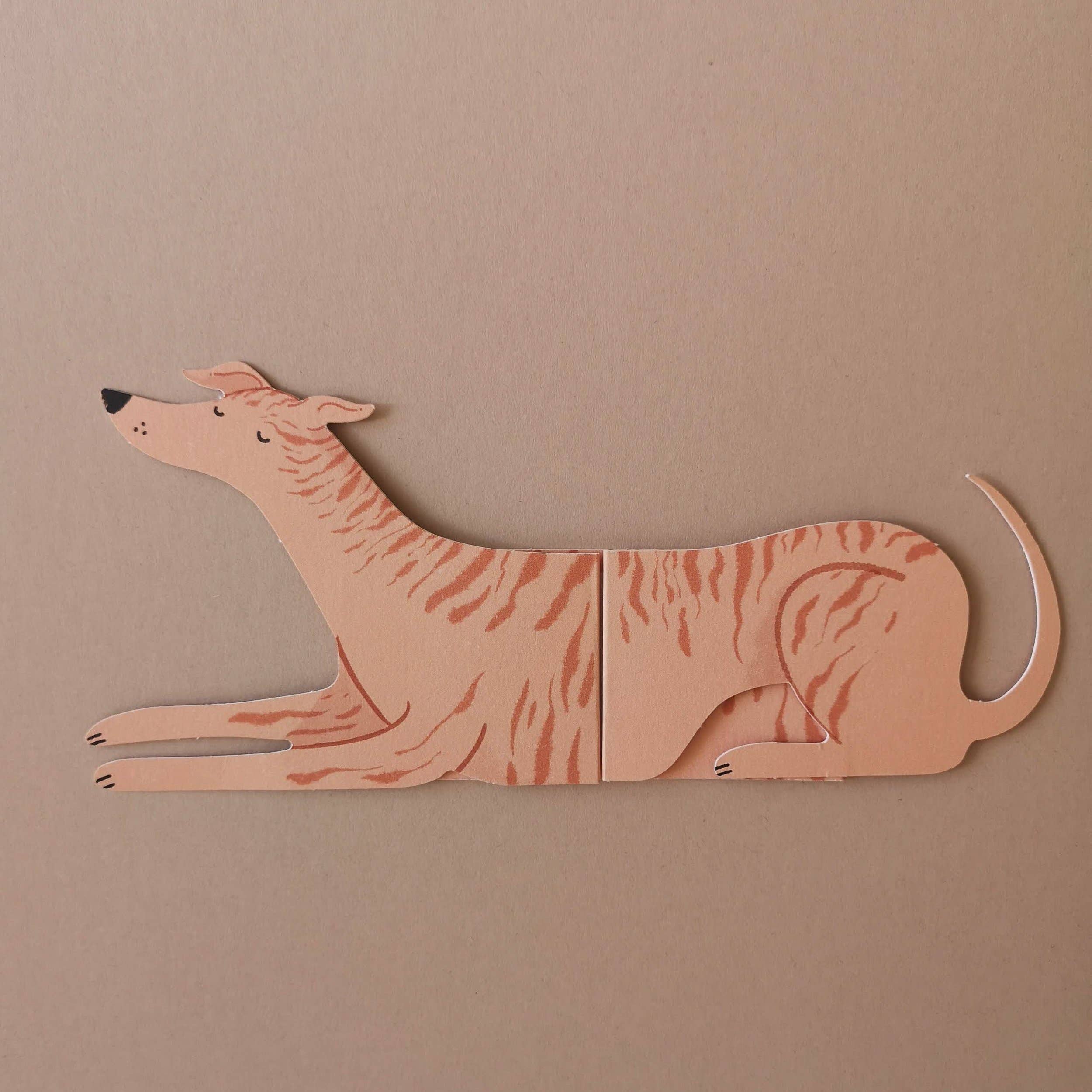 Tigger Long Doggo Shaped Extendable Card