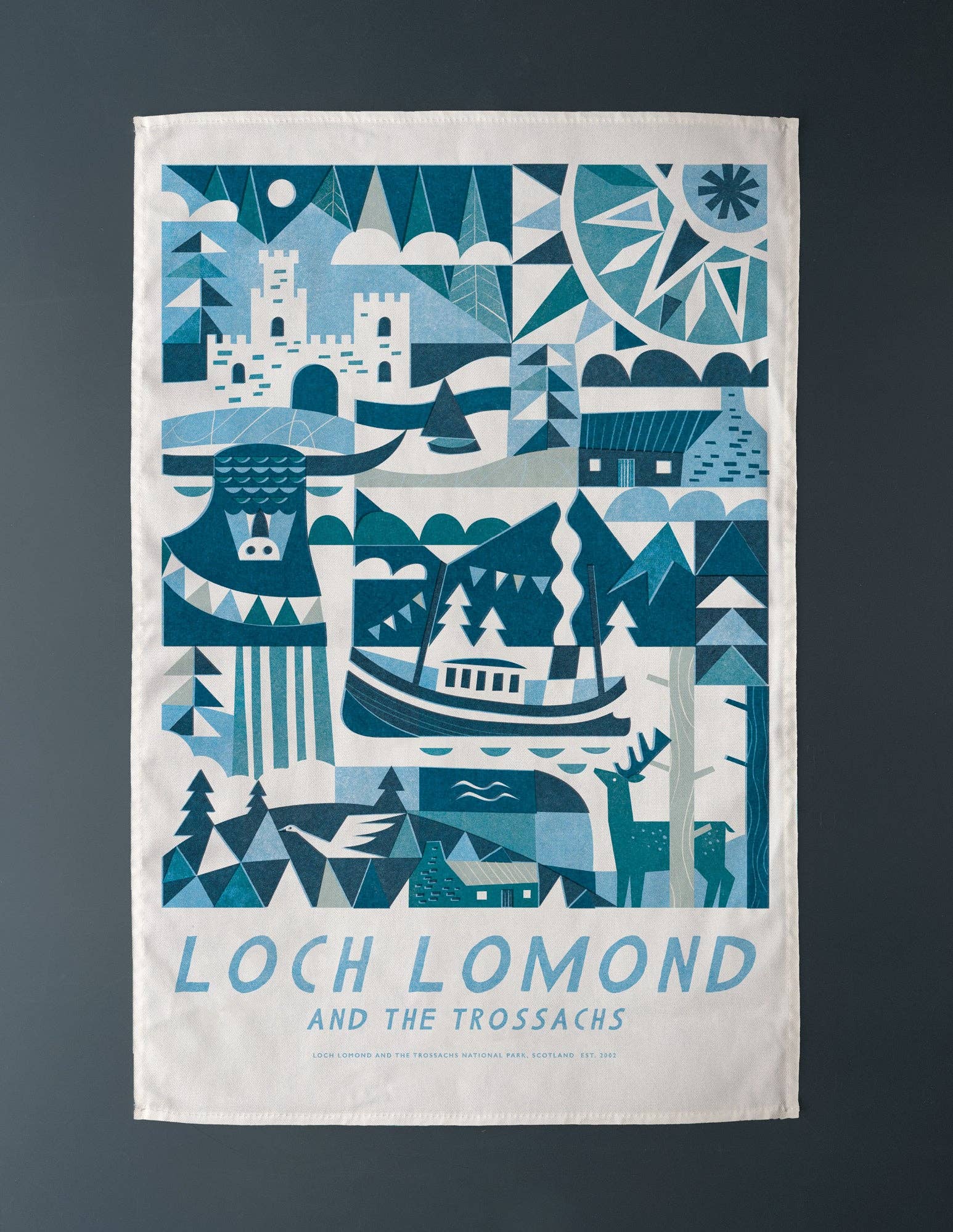 Loch Lomond Trossachs National Park Tea Towel