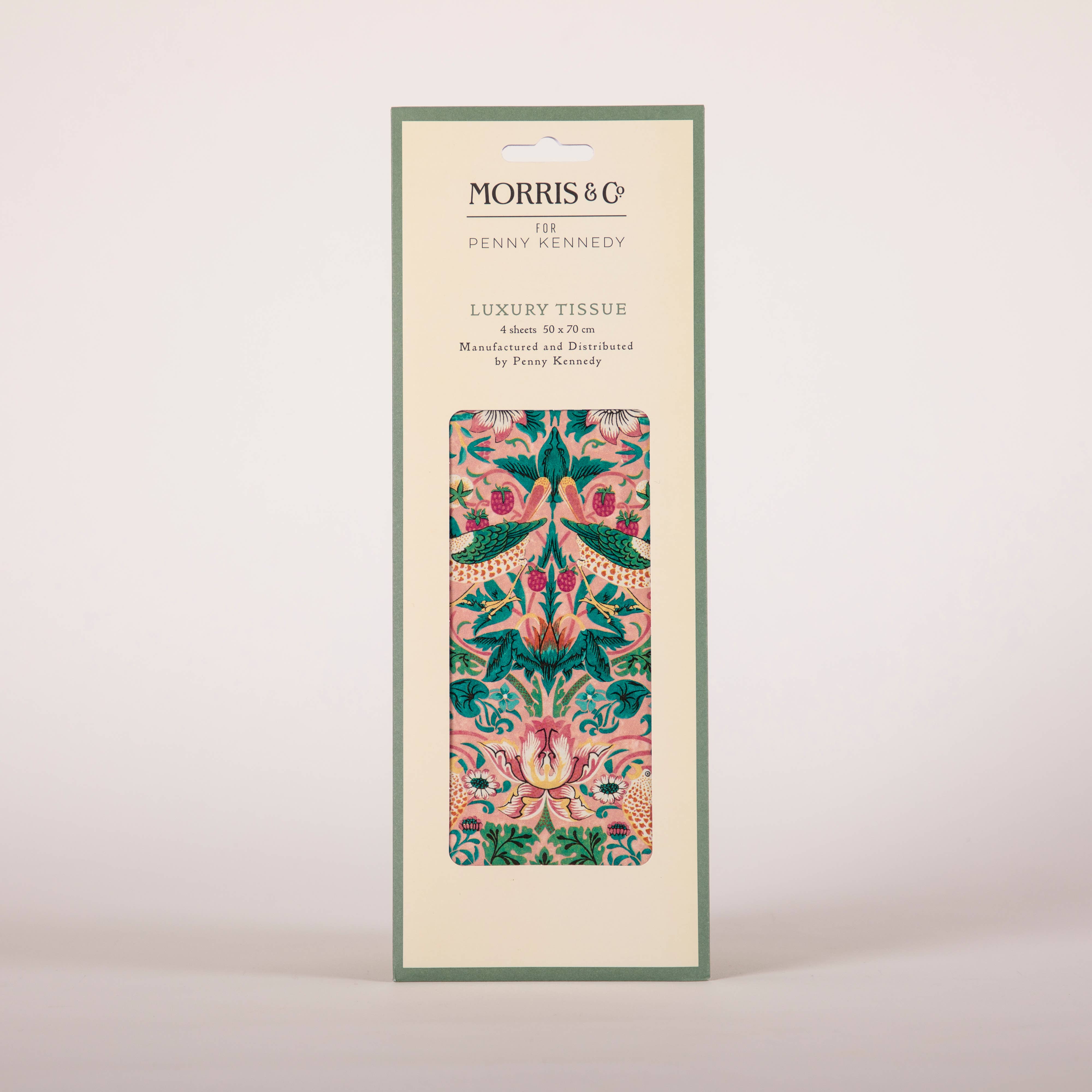 William Morris Strawberry Thief Blush Tissue Paper