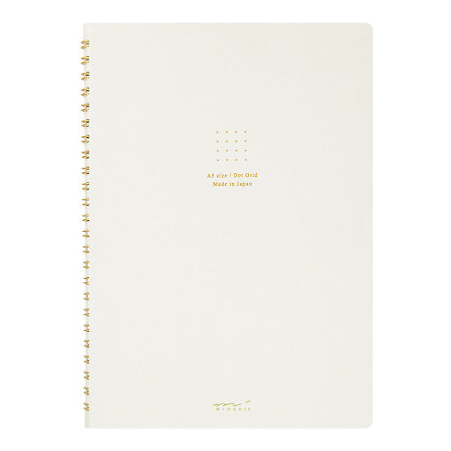 Ring Notebook Dot Grid A5 - White