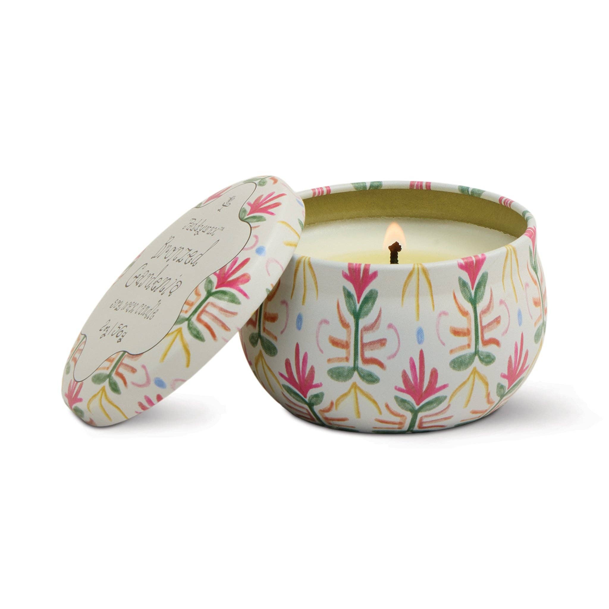 Tulip Tin Candle - Bronzed Gardenia