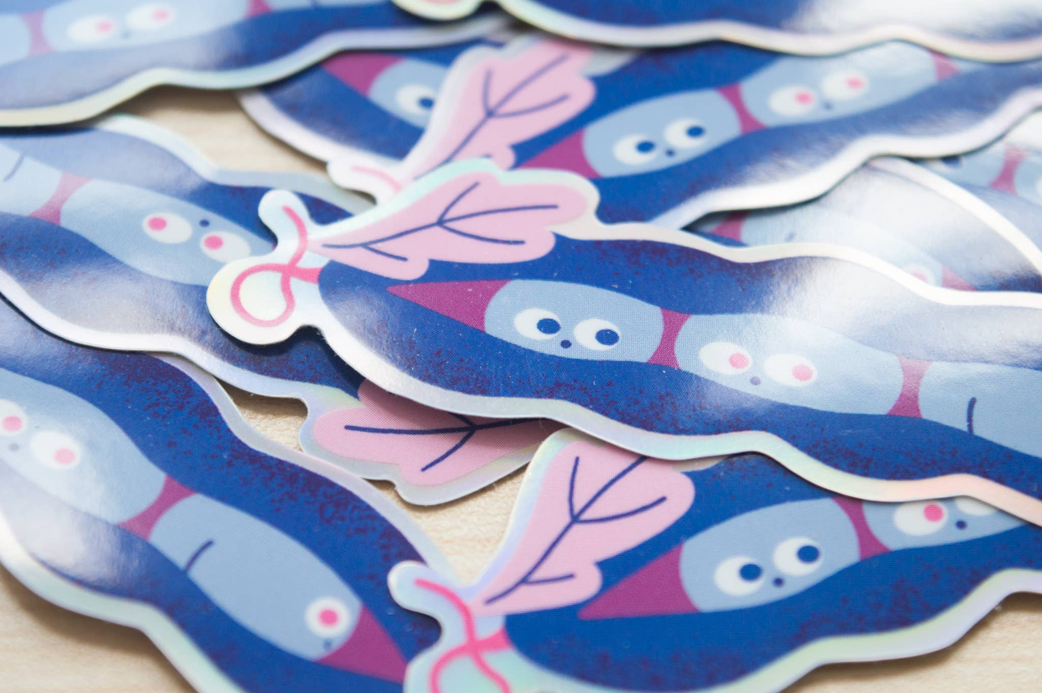 Peapod Holographic Sticker