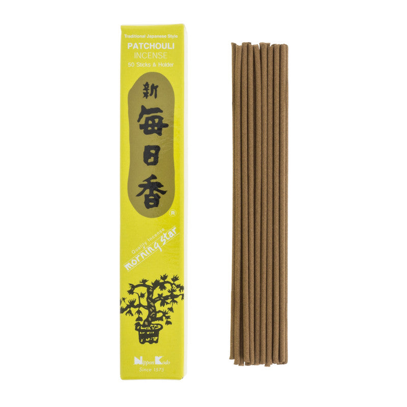 Morning Star Patchouli Incense With Holder