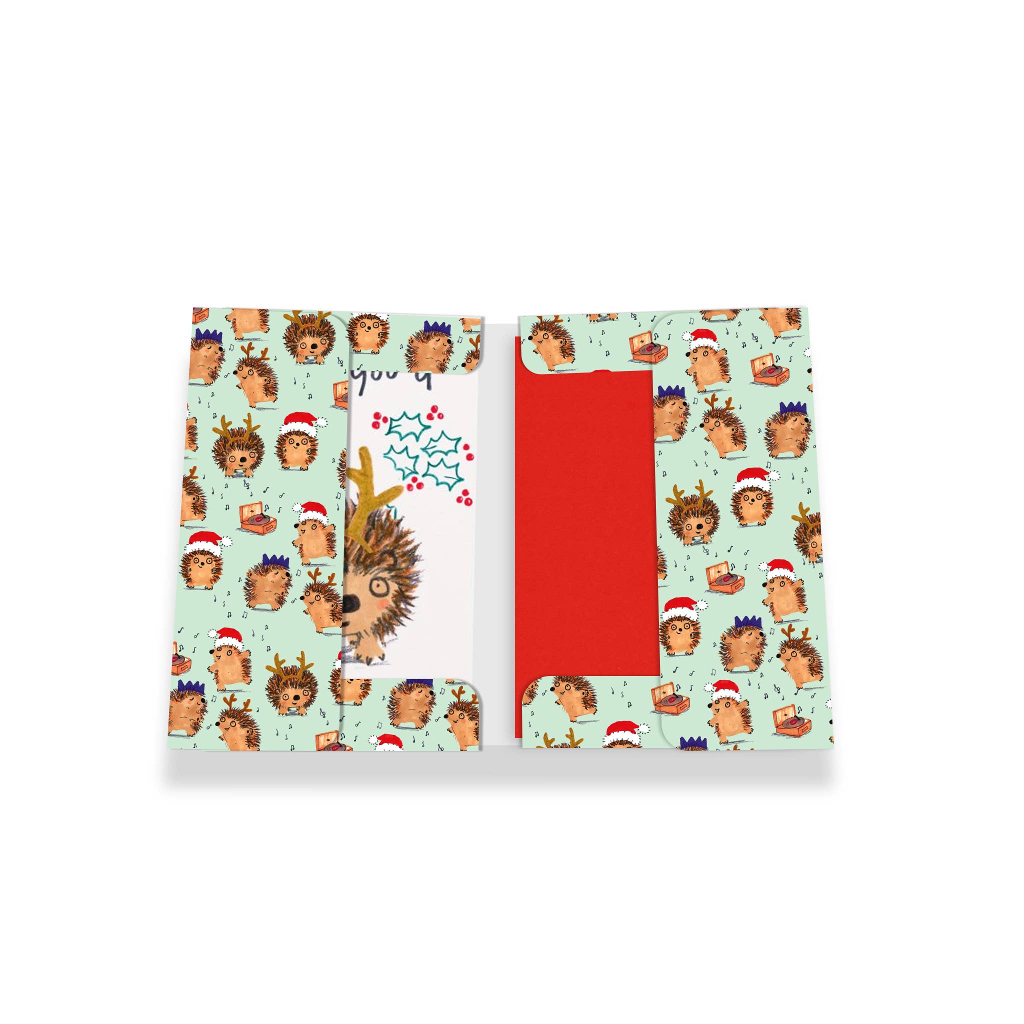 Pack Of Ten Hoggy Christmas Cards