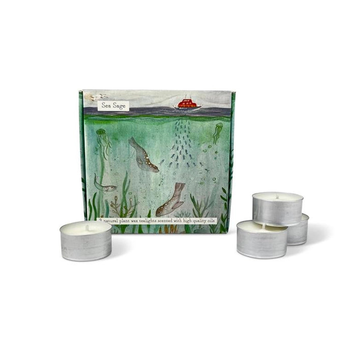 Sea Sage Scented Tealight Set