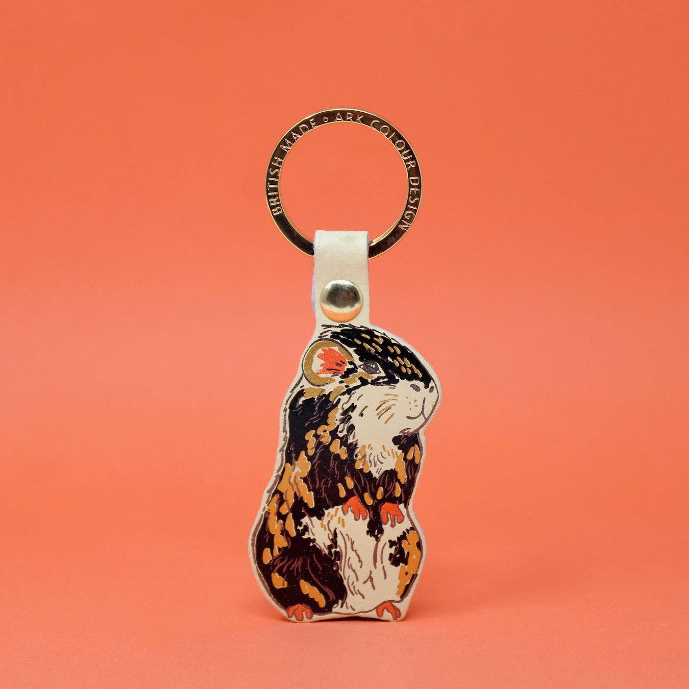 Guinea Pig Keyring - Cream