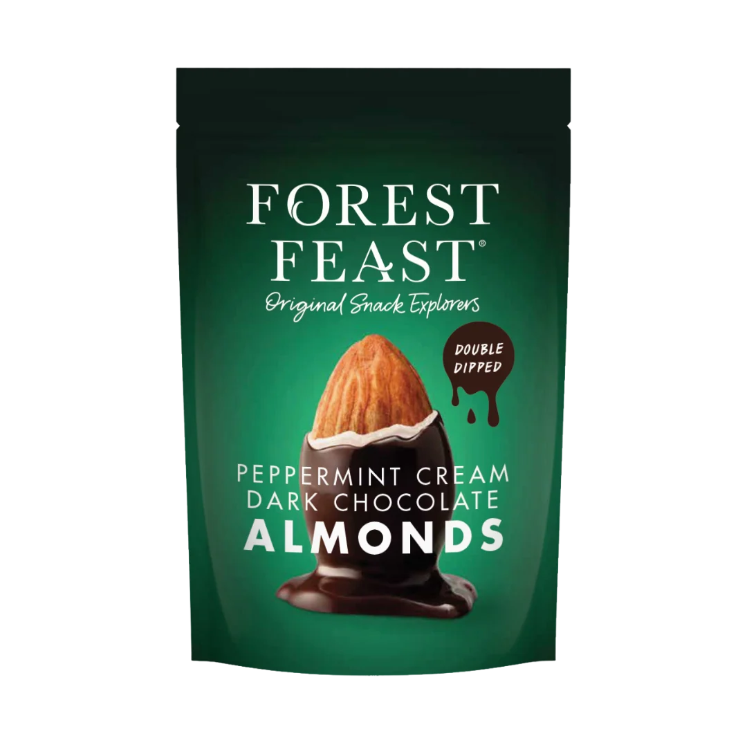 Dark Chocolate Peppermint Cream Almonds