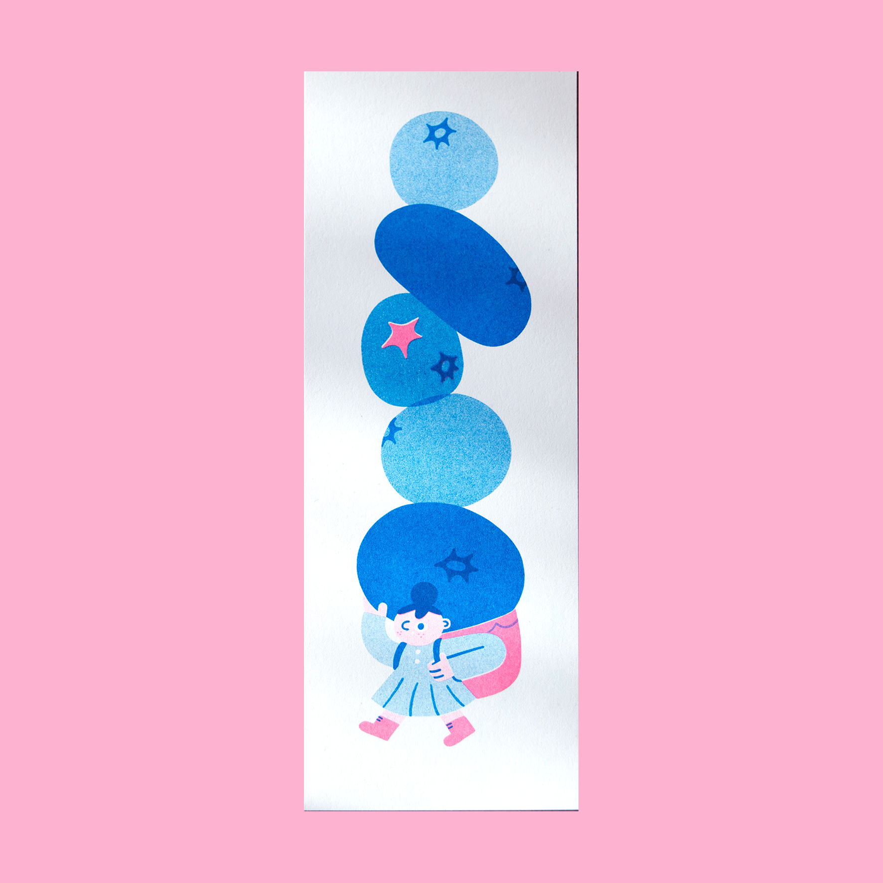 Blueberries Mini Print