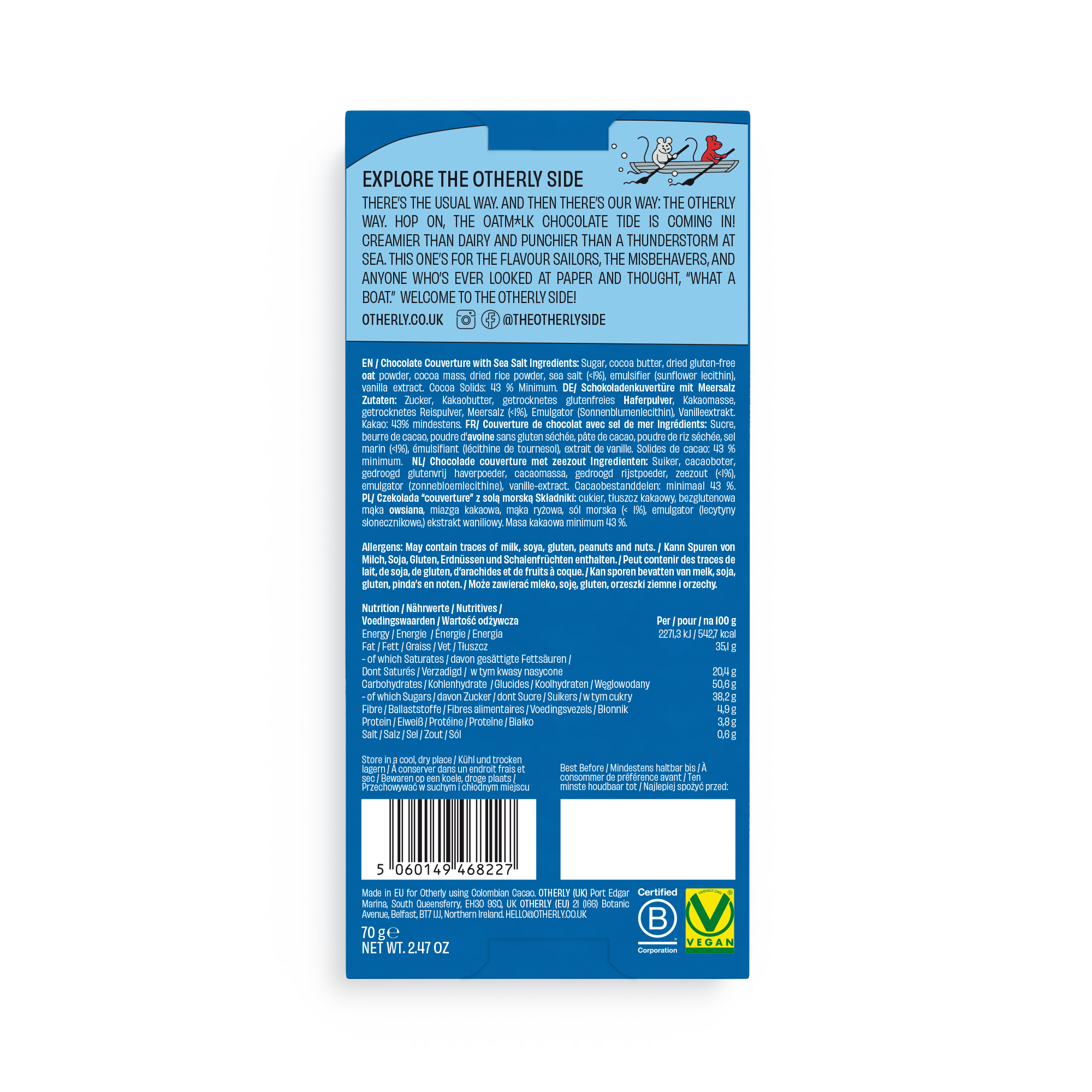 Sea Salt Oatm*lk Chocolate 70g
