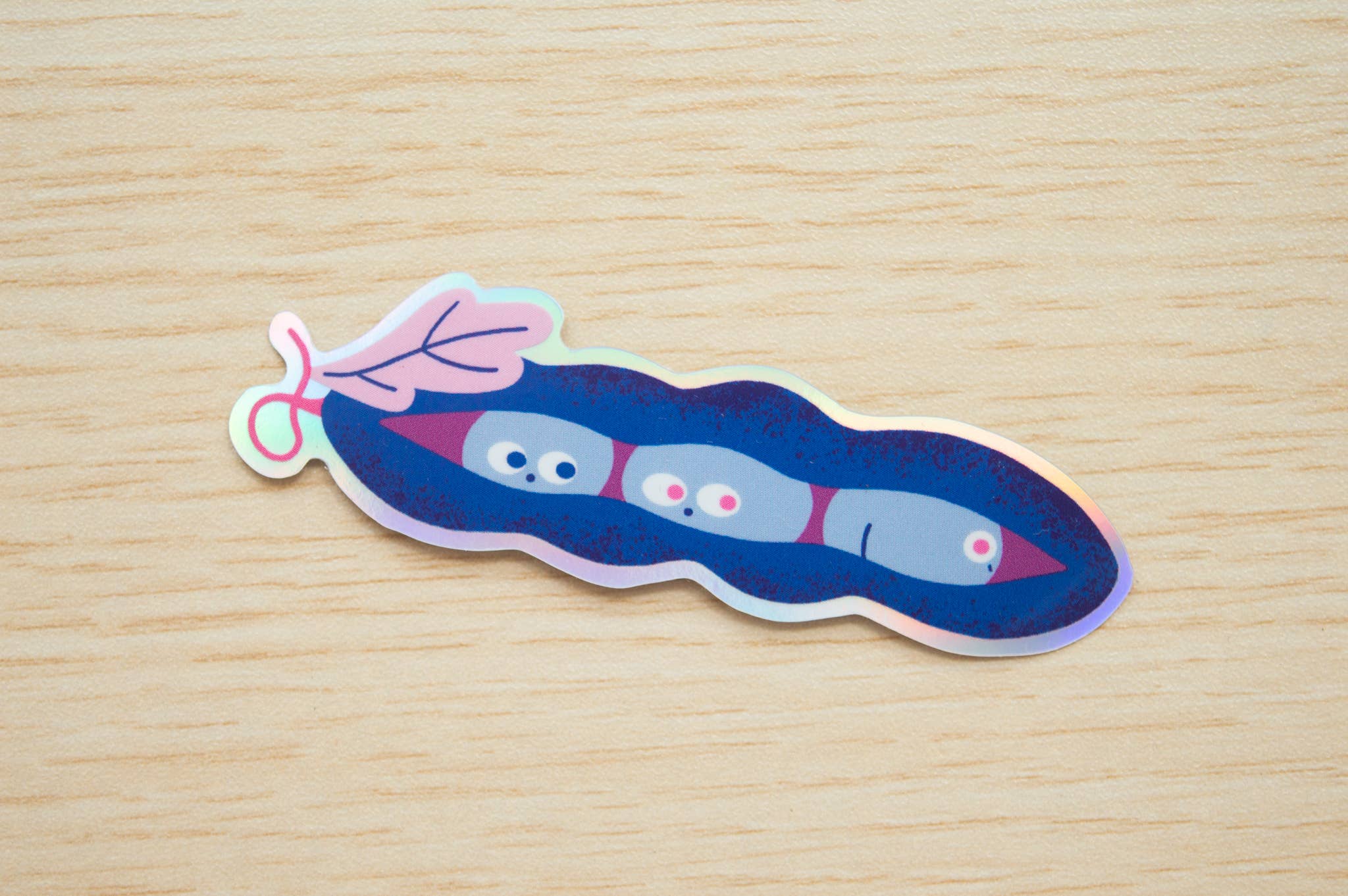 Peapod Holographic Sticker