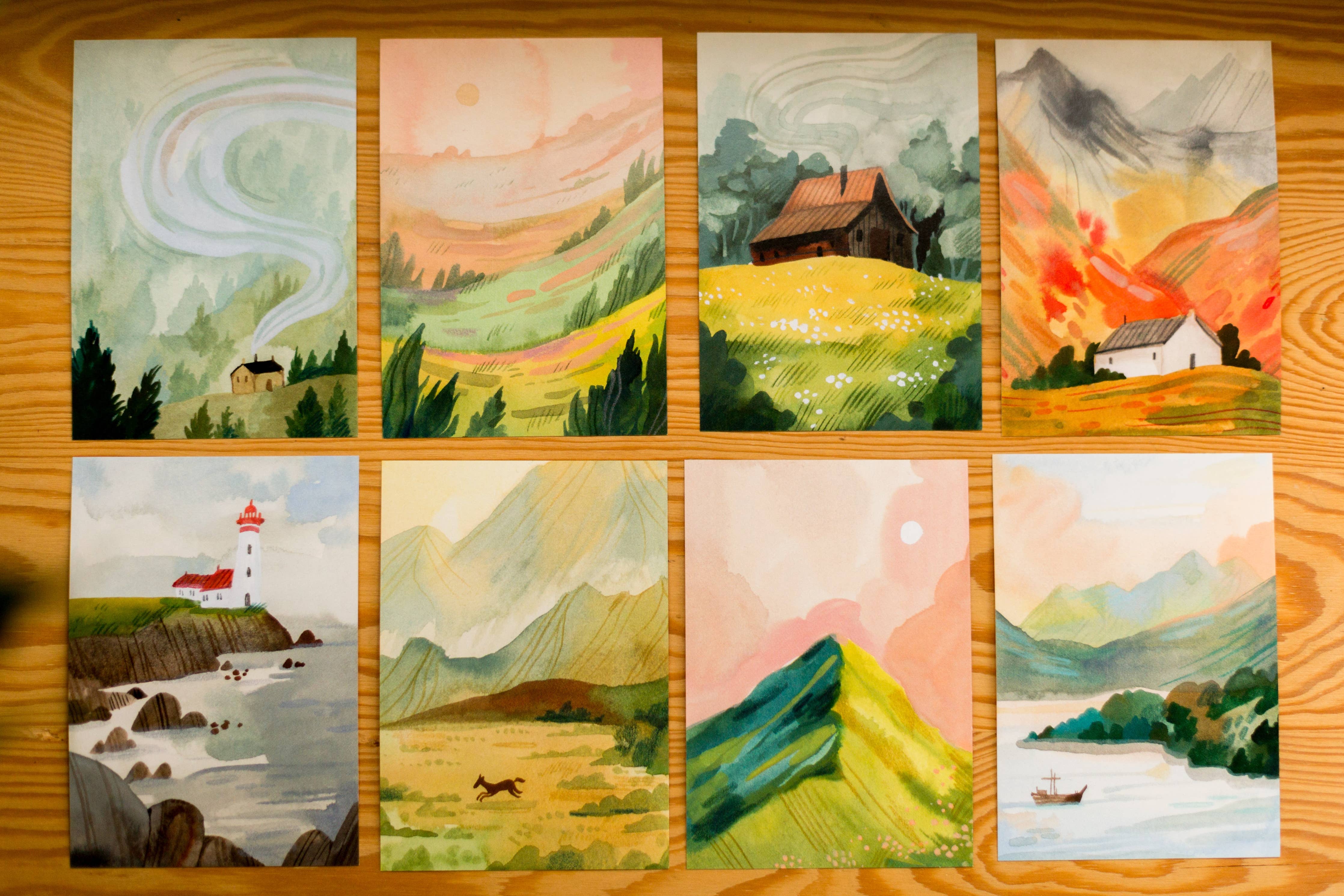Landscapes Sticker Set