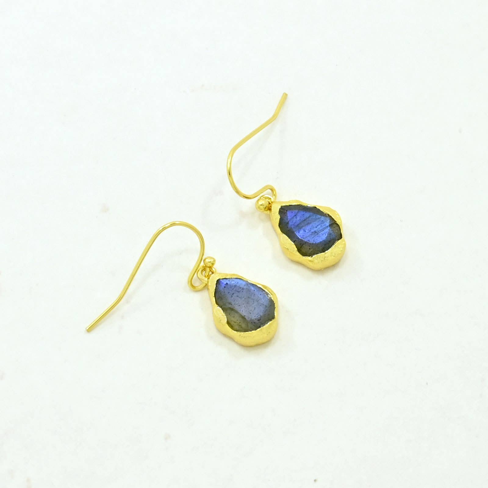 Kailany Earring Gold Plated - Labradorite