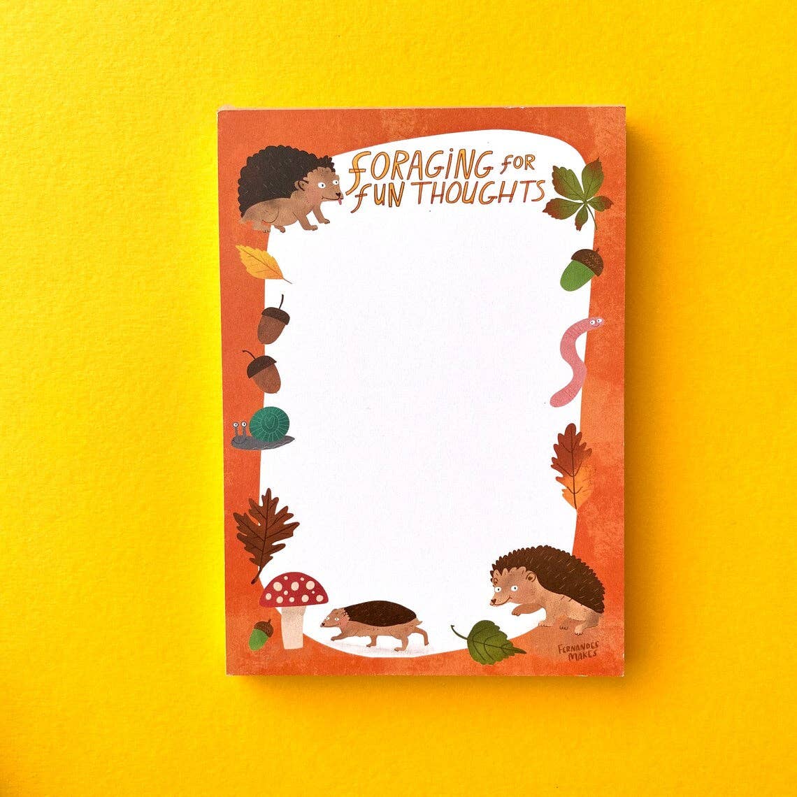 Foraging For Fun Thoughts Notepad - A6
