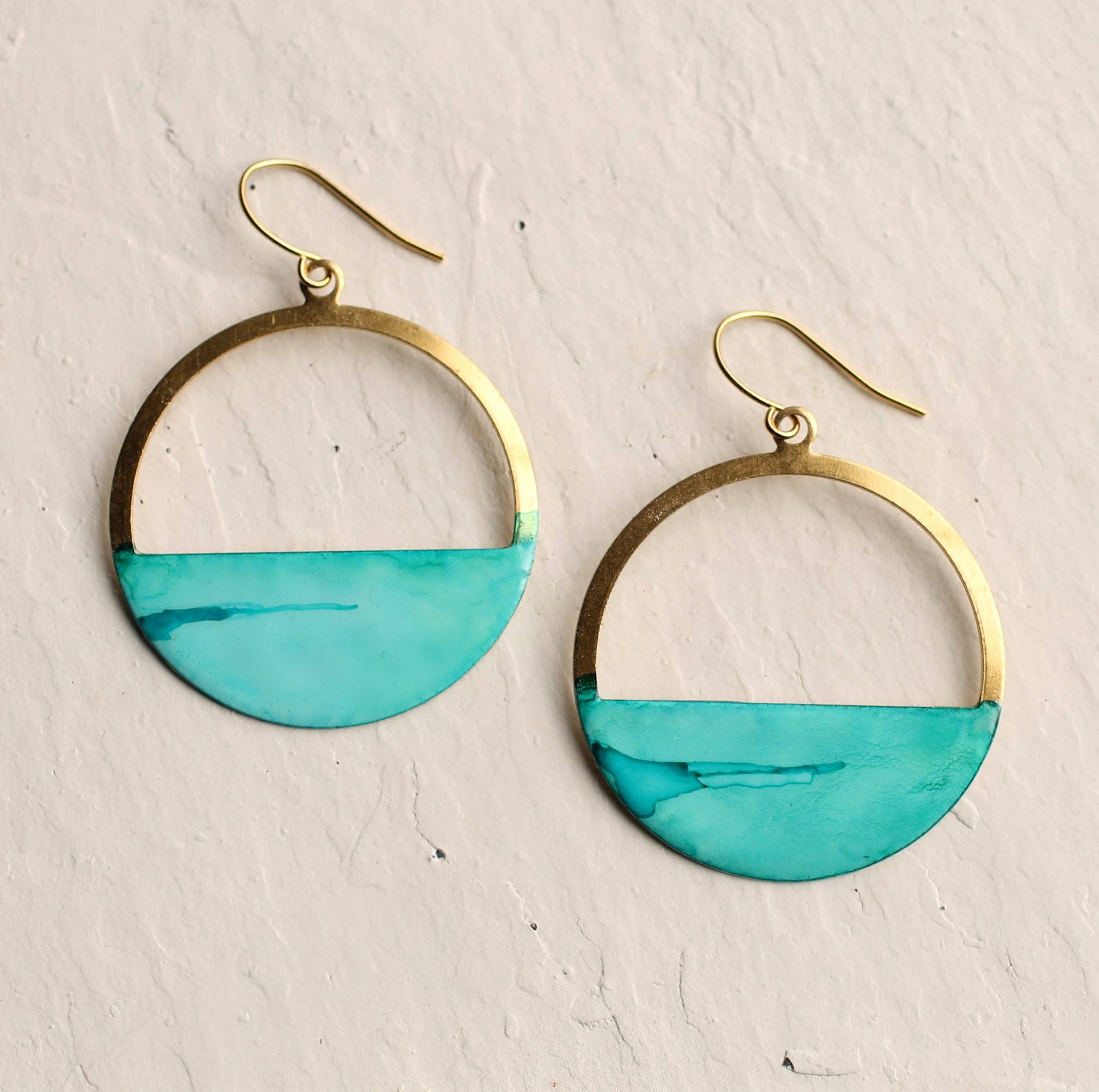 Turquoise Hoop Earrings