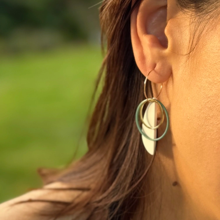 Double Hoop Hoops - Mint