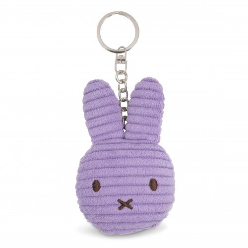 Miffy Flat Keychain Corduroy Lilac