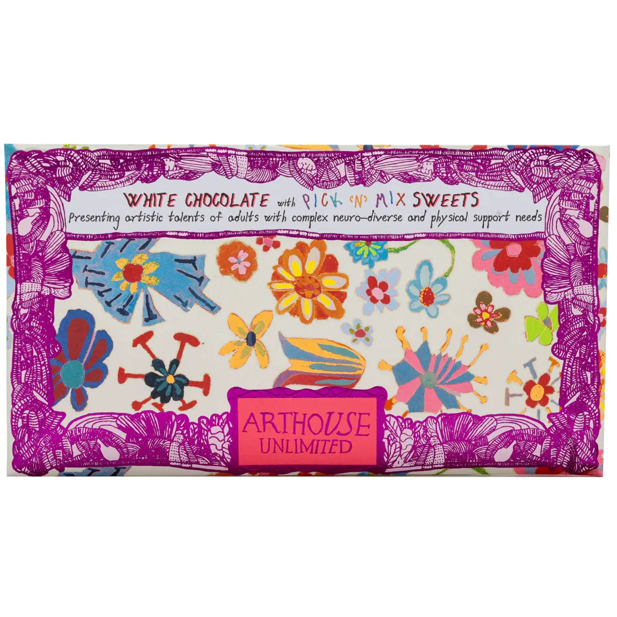 Yellow Daffodil White Chocolate & Assorted Pick 'n' Mix Sweets