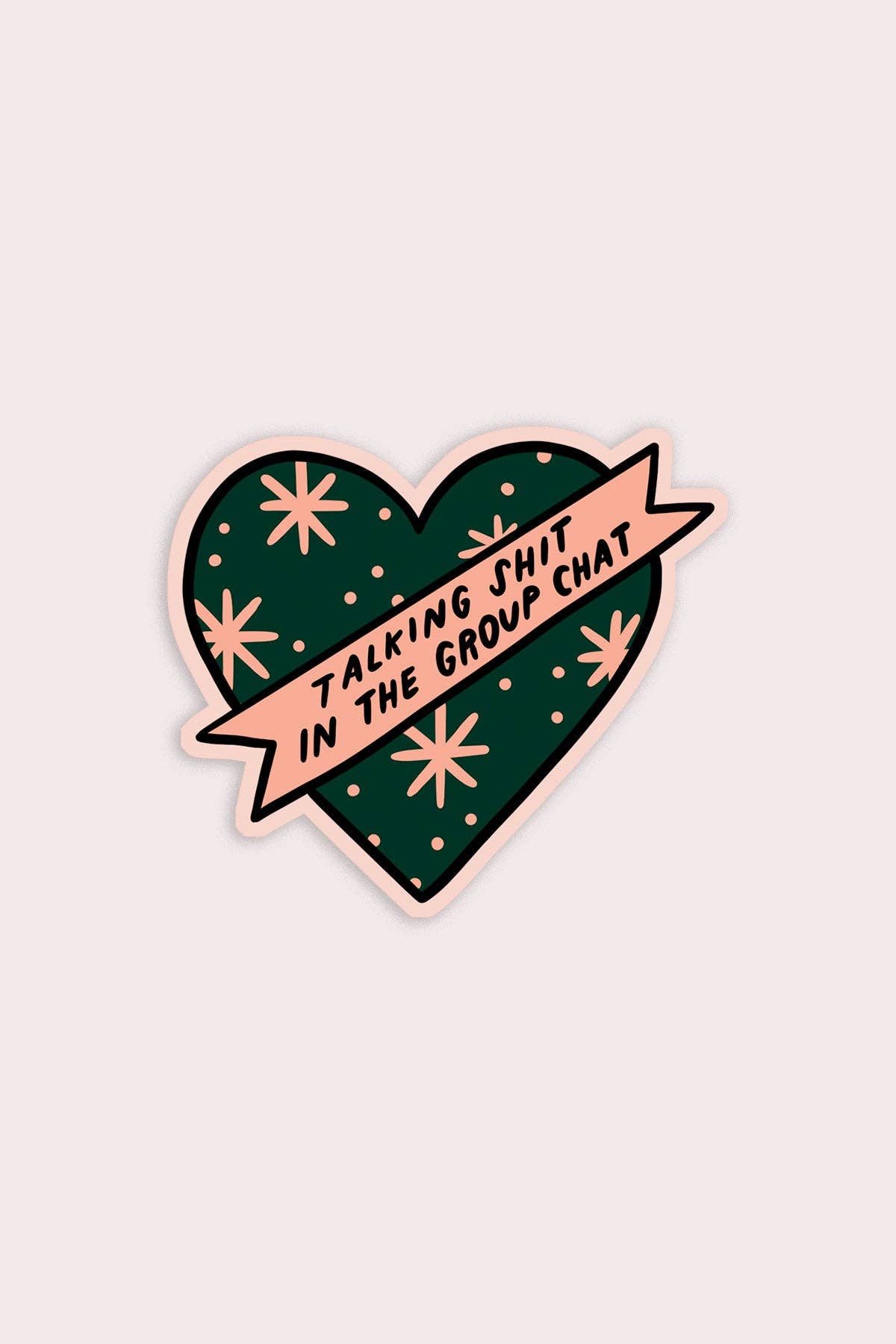 Group Chat Heart Sticker Vinyl Sticker