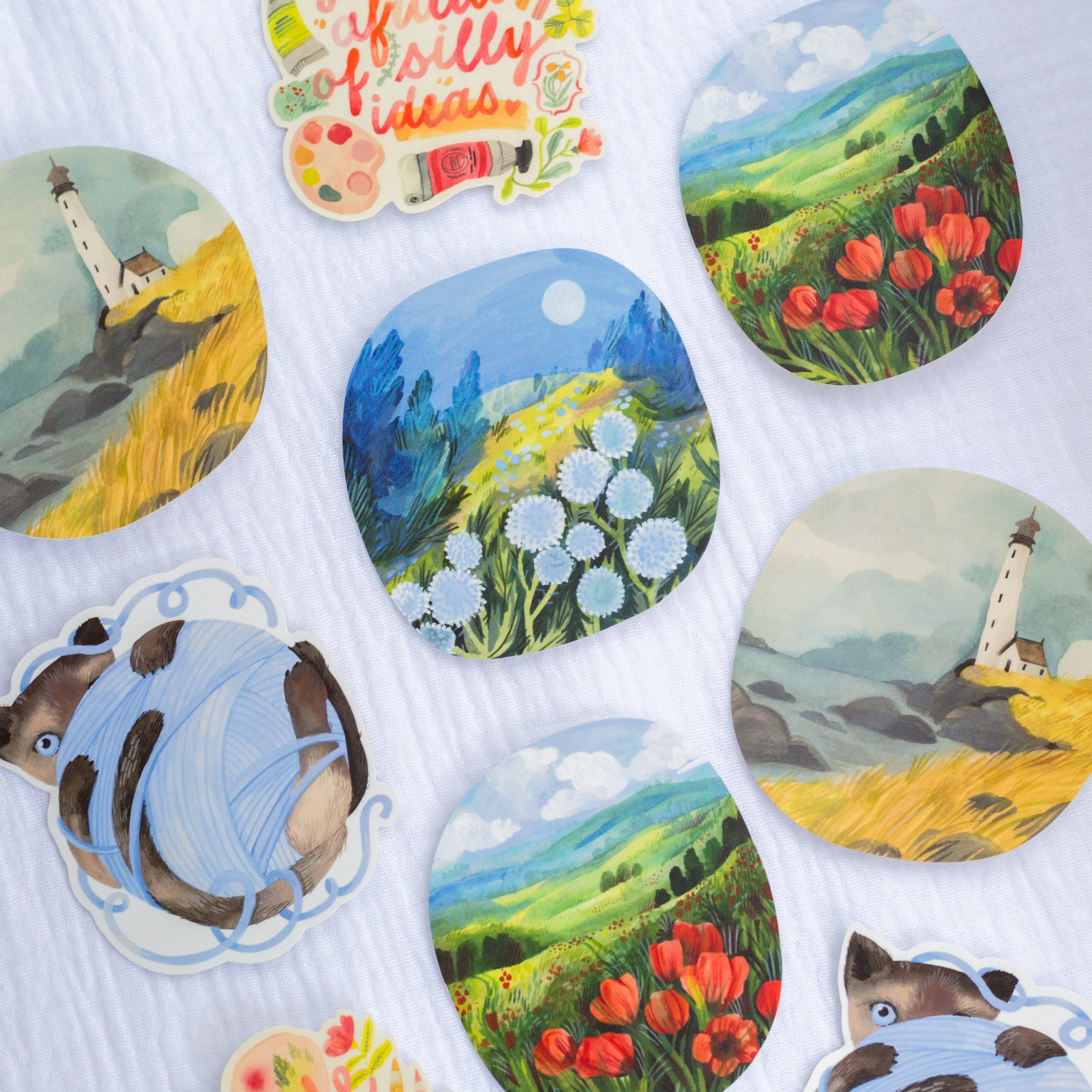 Midnight Meadow Vinyl Sticker