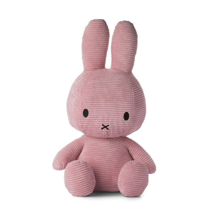 Large 50cm Miffy in Pink Corduroy