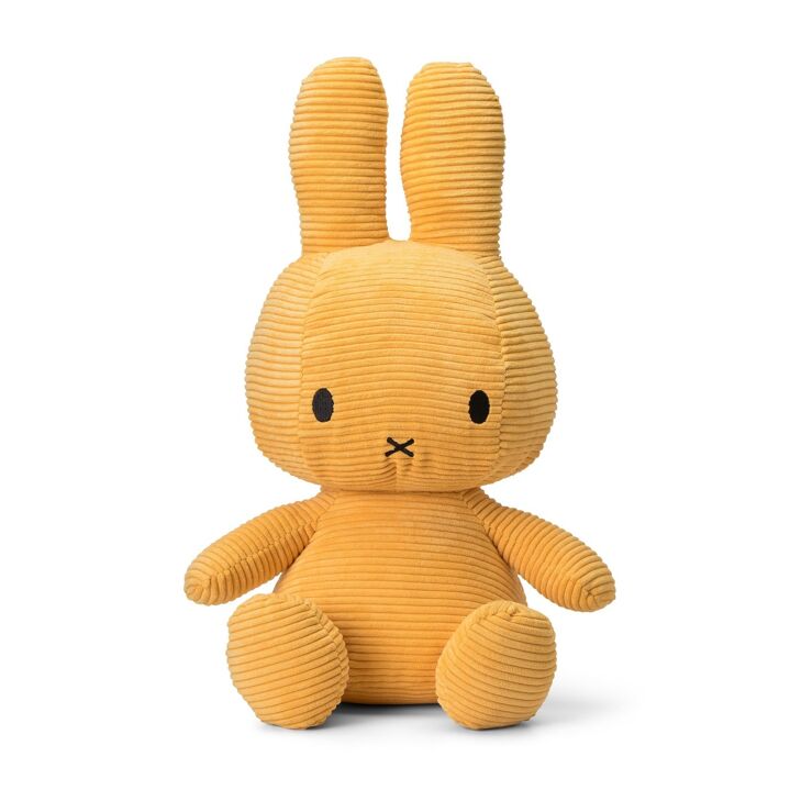 Large Miffy in Yellow Corduroy by Bon Ton Toys Curiouser