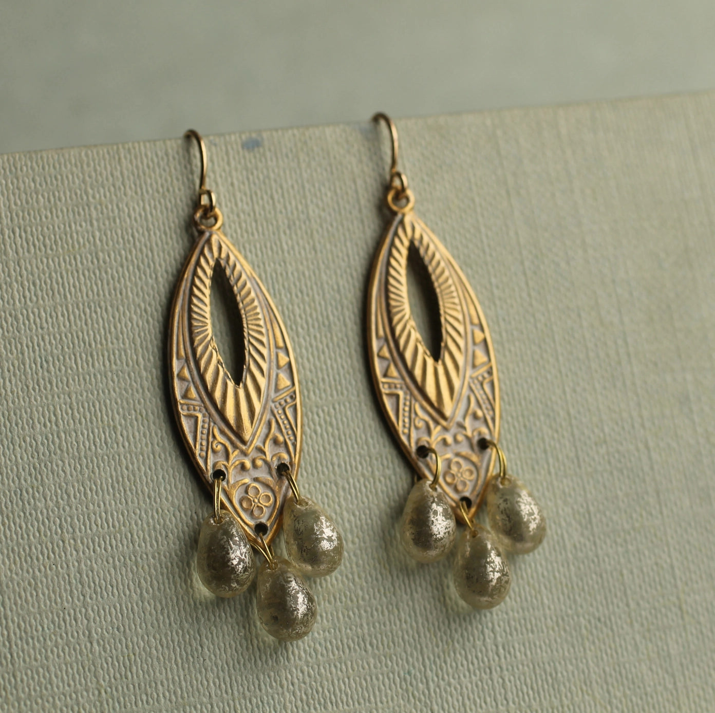 Art Deco Mercury Chandelier Earrings