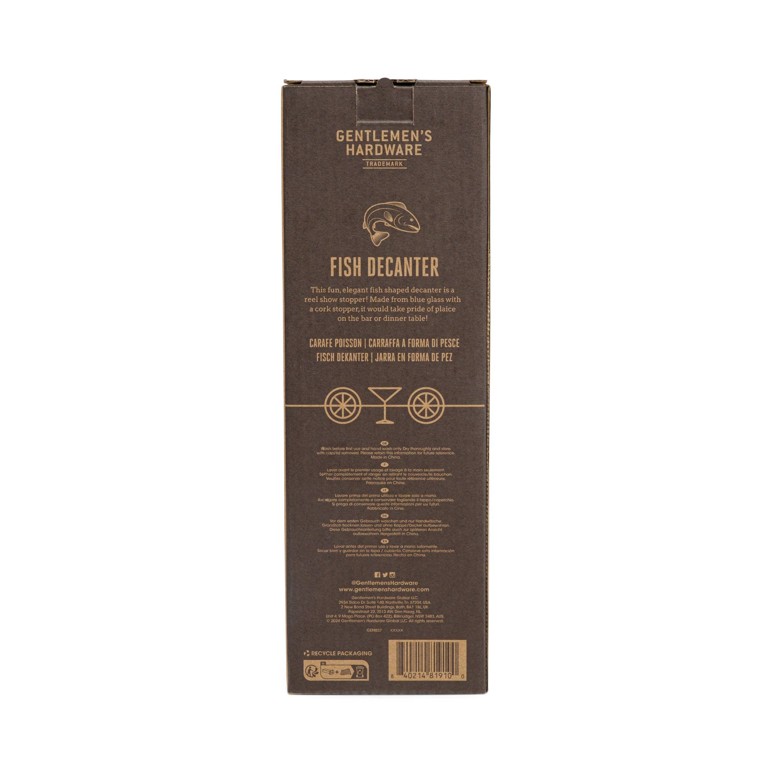 Gentlemen's Hardware Fish Decanter