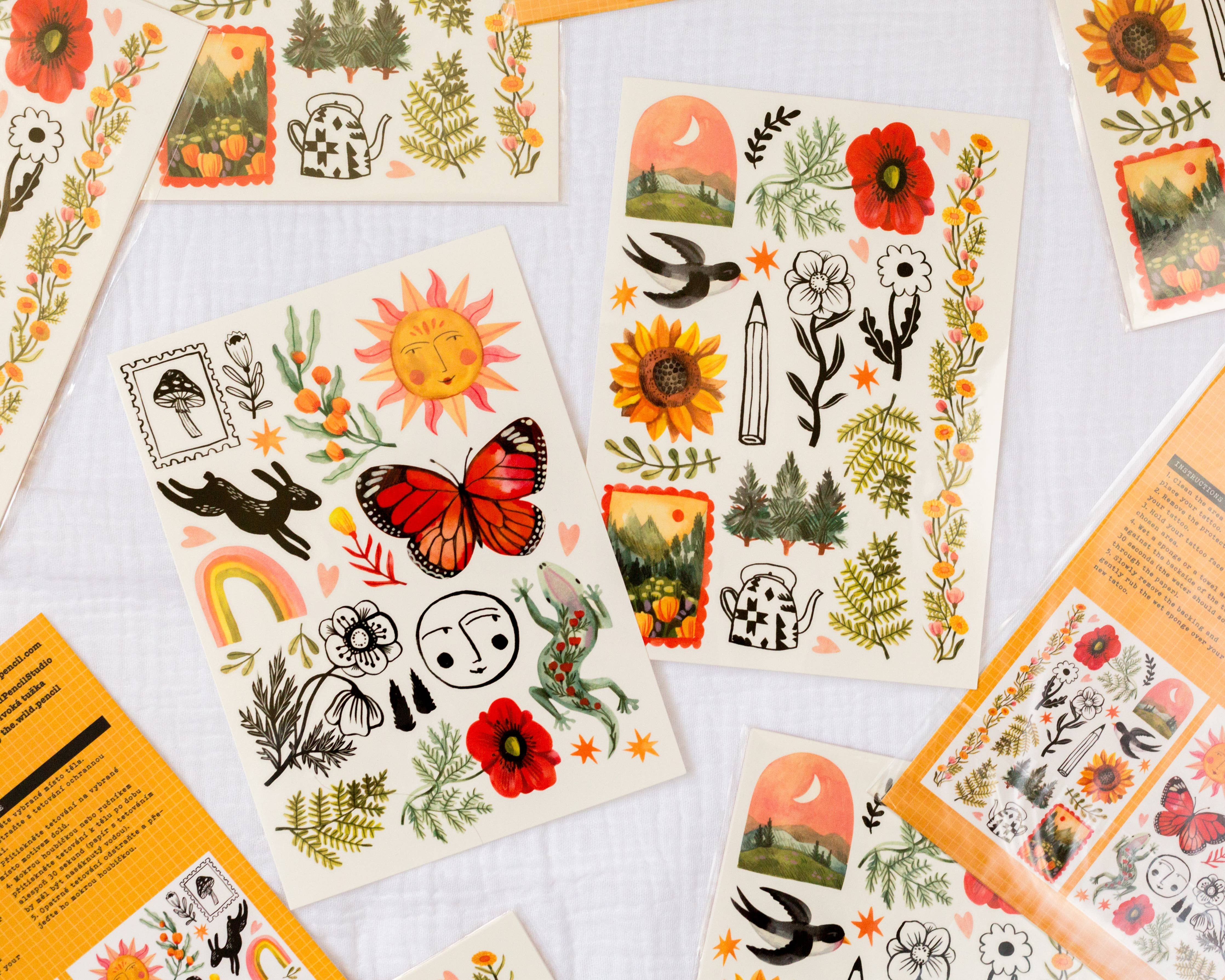 Late Summer Temporary Tattoos