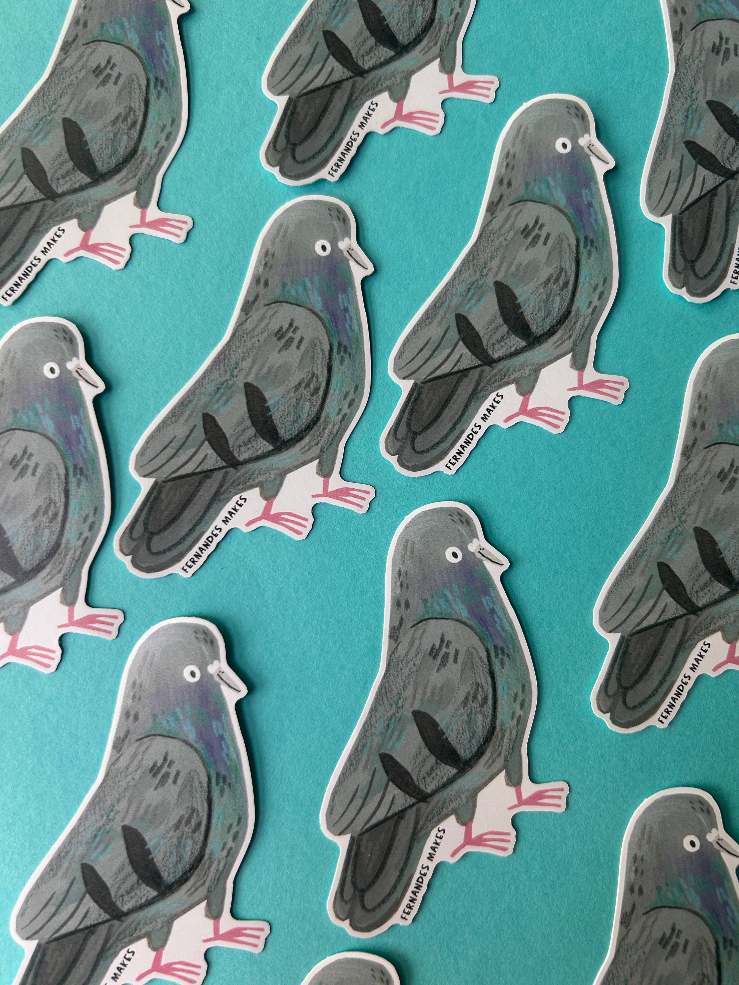 Agatha The Pigeon Vinyl Sticker