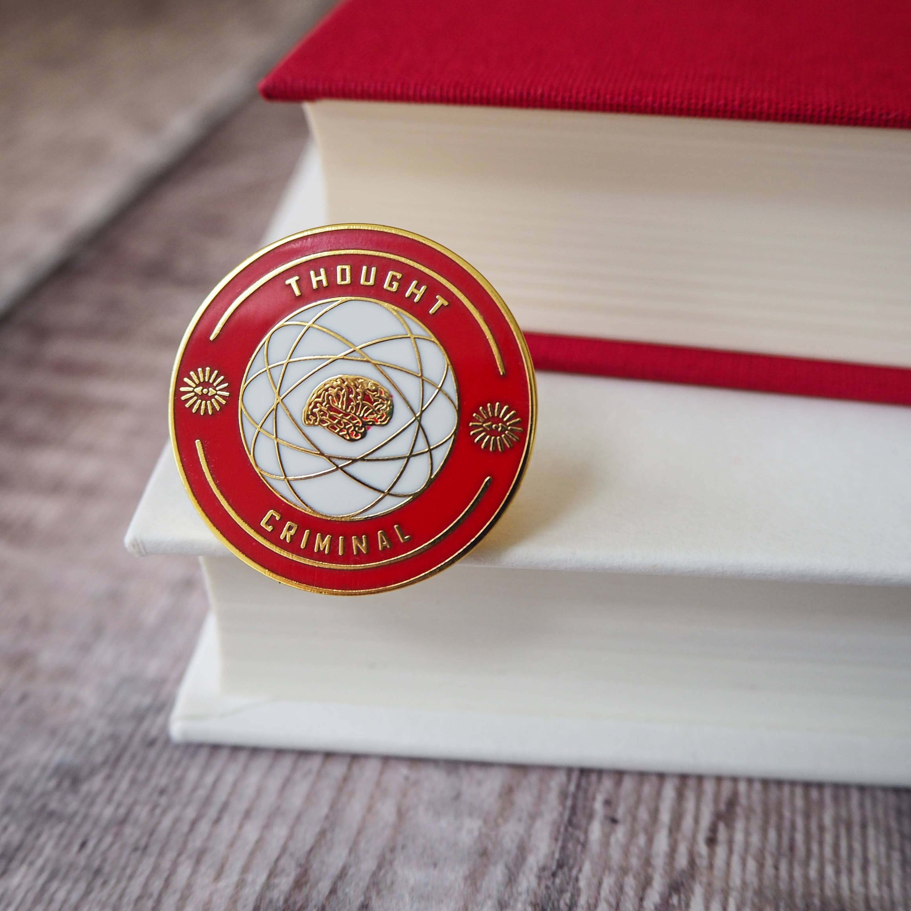 Thought Criminal Enamel Pin Badge