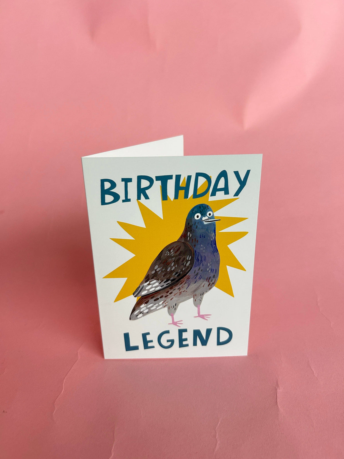 Pigeon Legend Birthday Card