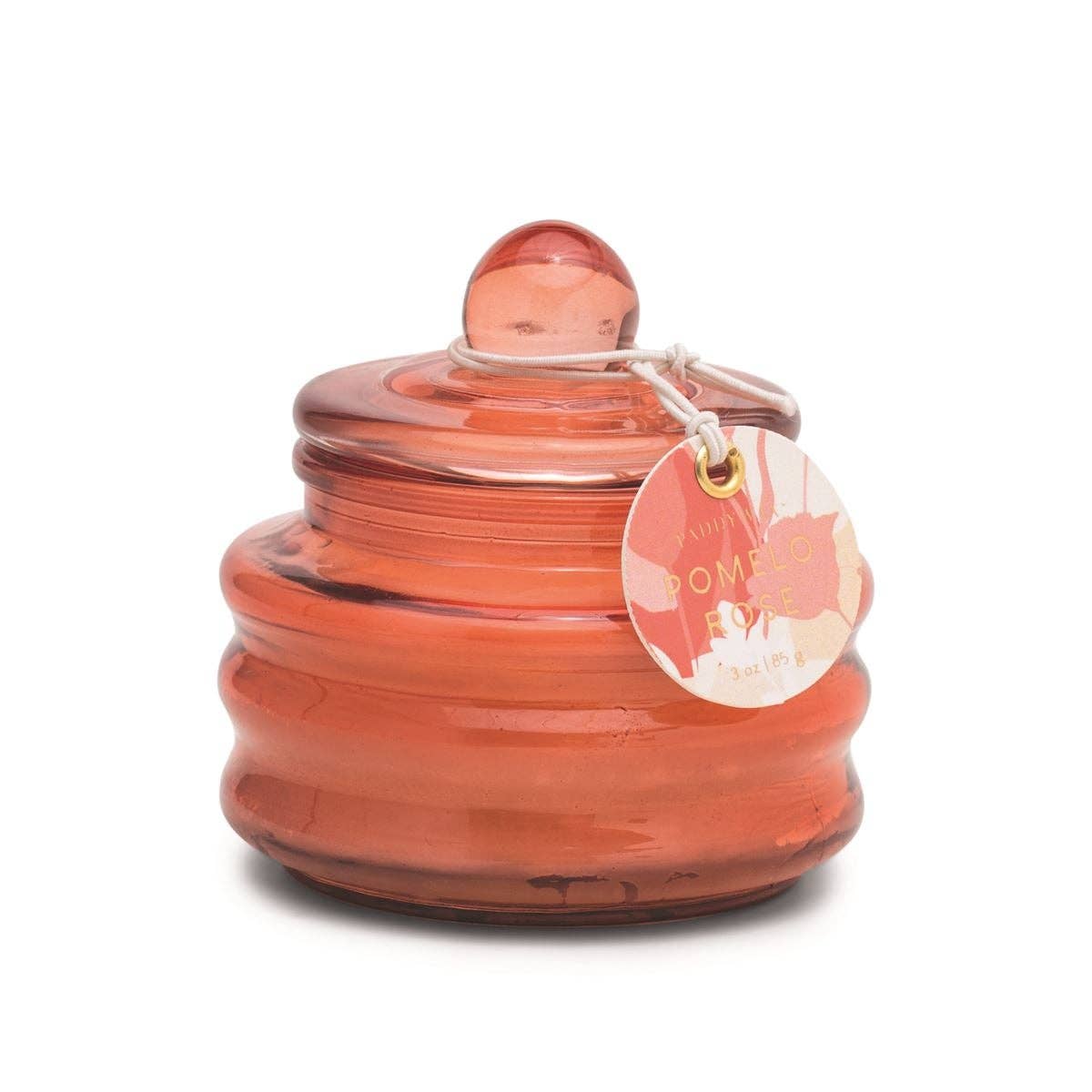 Beam Glass Candle - Red - Pomelo Rose