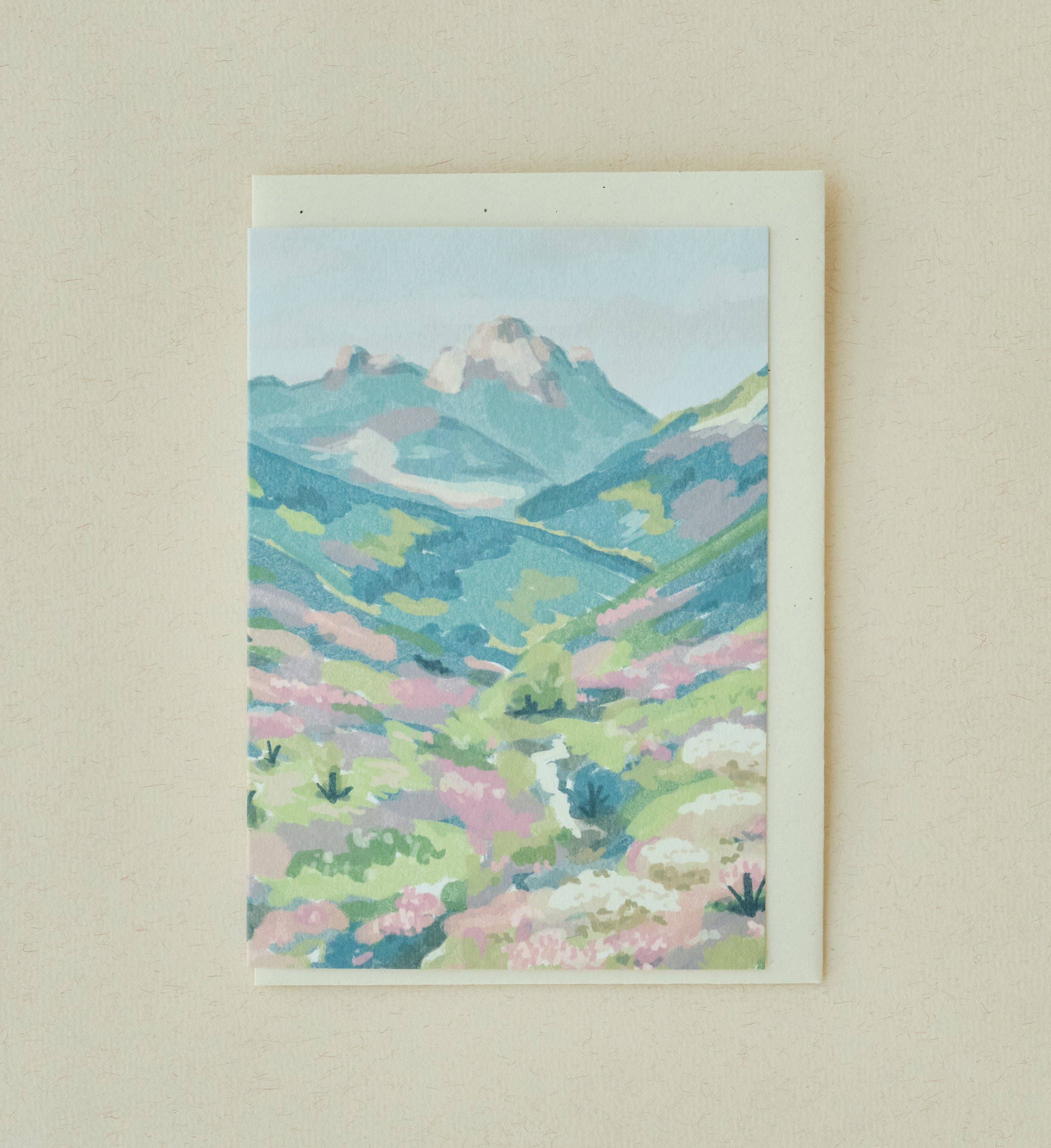 Pastel Mountains Card
