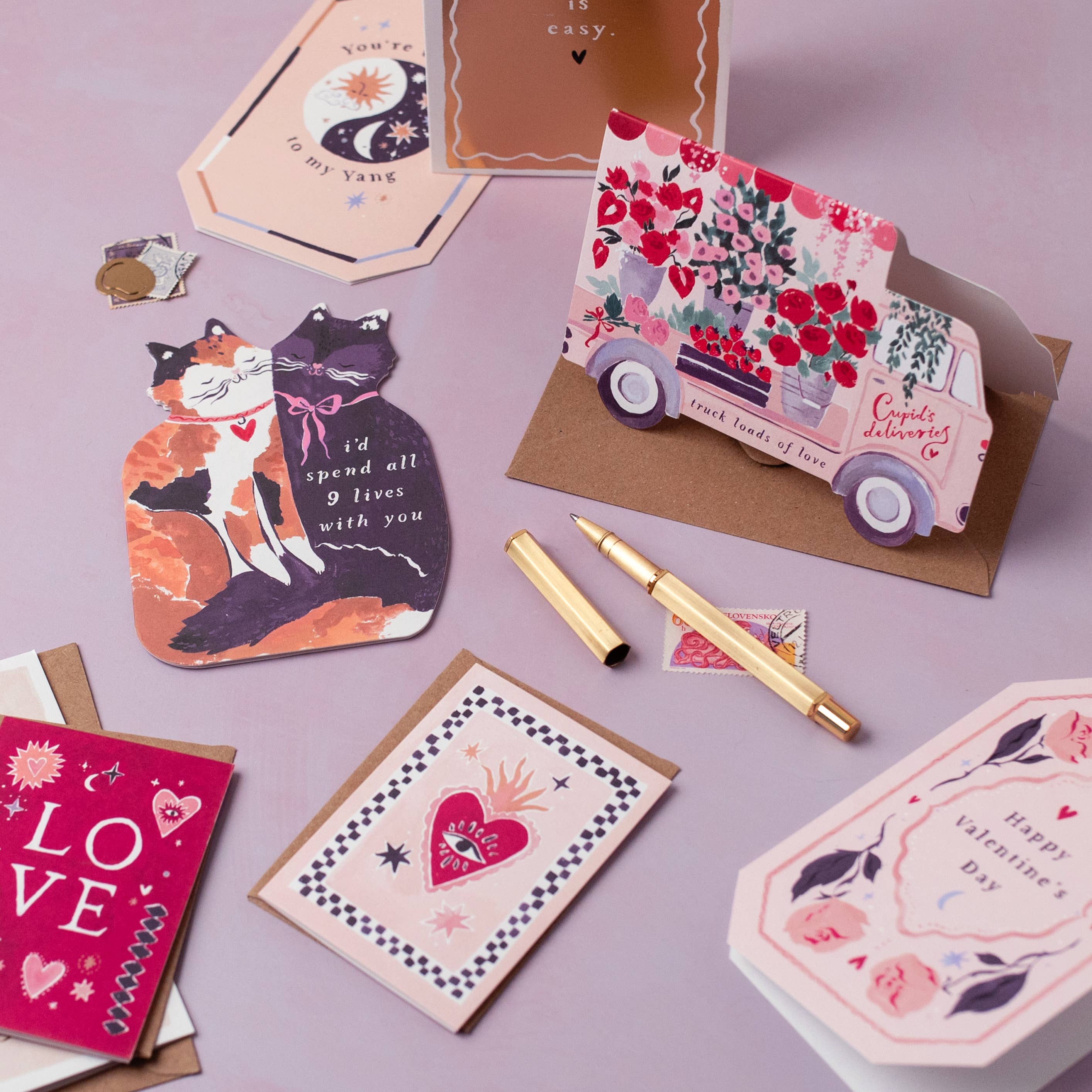 Truck Loads of Love Valentine's Day Card