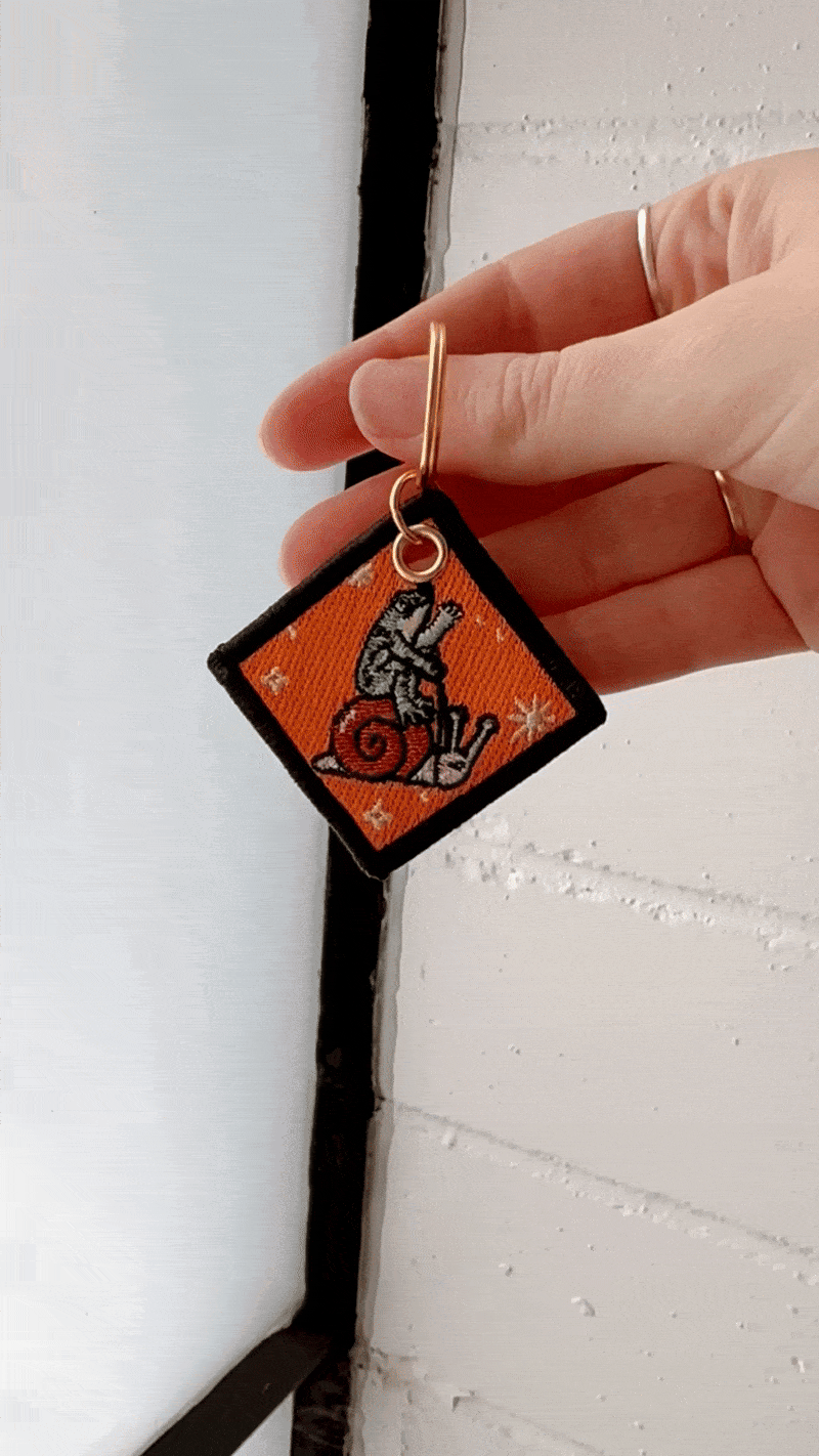 Lose My Shit Embroidered Keychain
