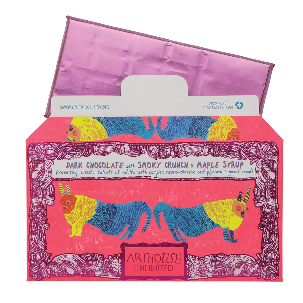 Before & After The Dentist Dark Chocolate Bar With Smoky Crunch & Maple Syrup